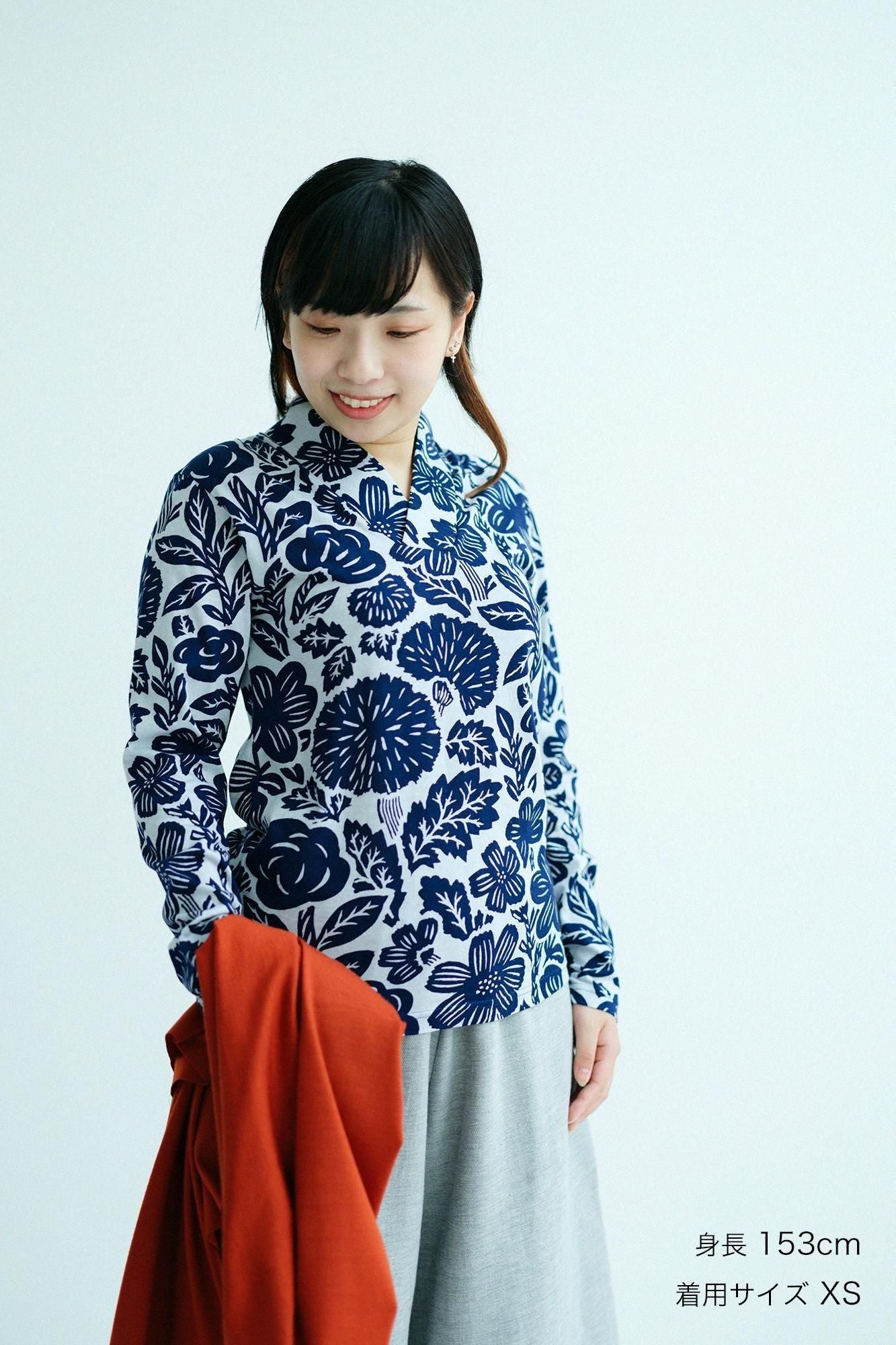 Seba Fubi Kimono Collar Shirt Nukiemon Woodcut