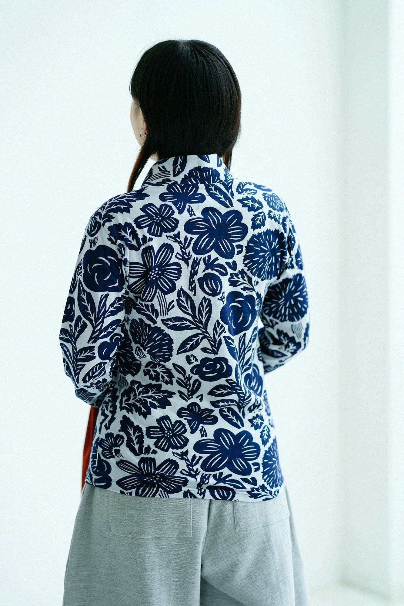 Seba Fubi Kimono Collar Shirt Nukiemon Woodcut