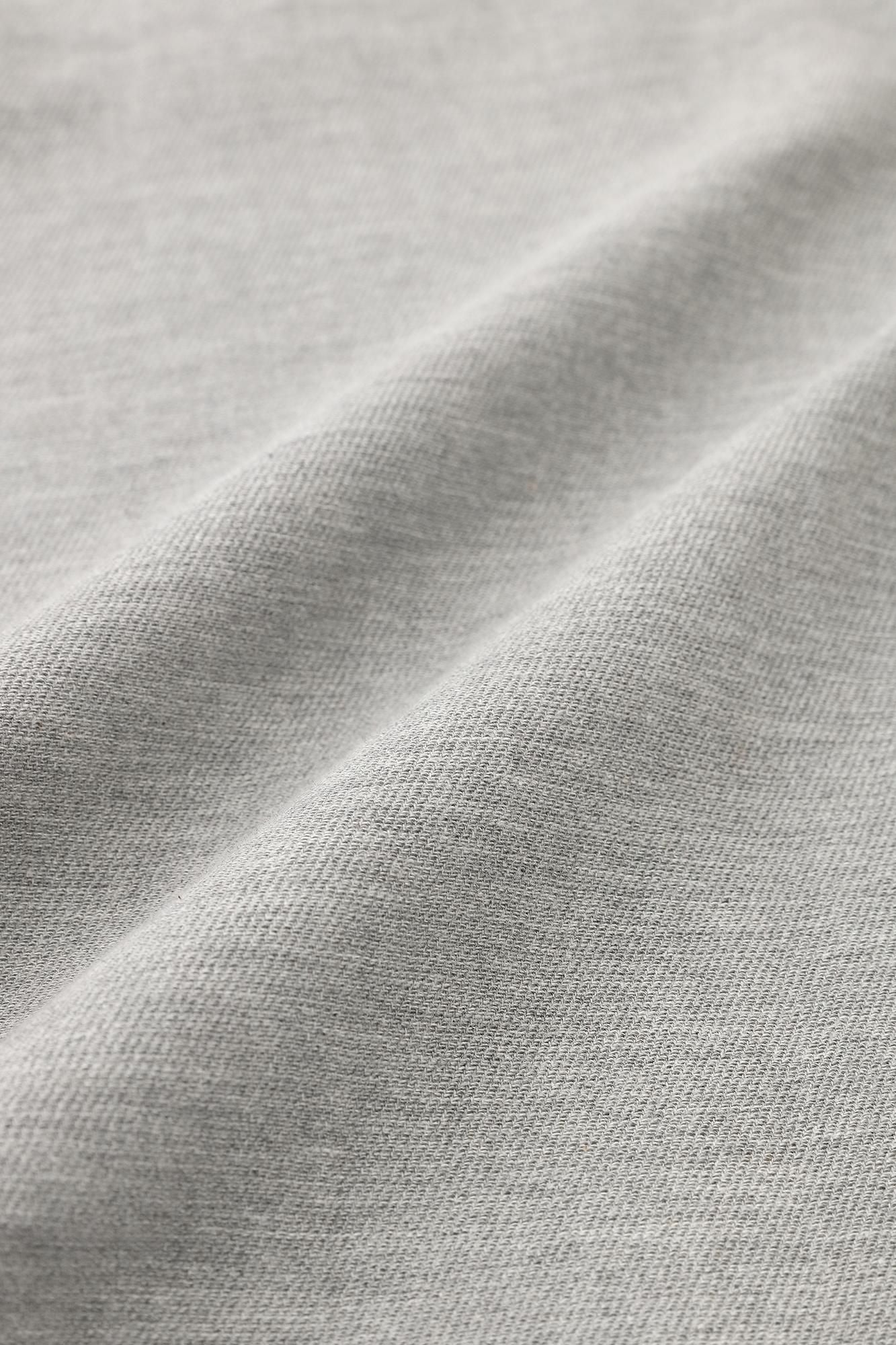 伸 斜紋織 闊腿褲 穩/銀灰色