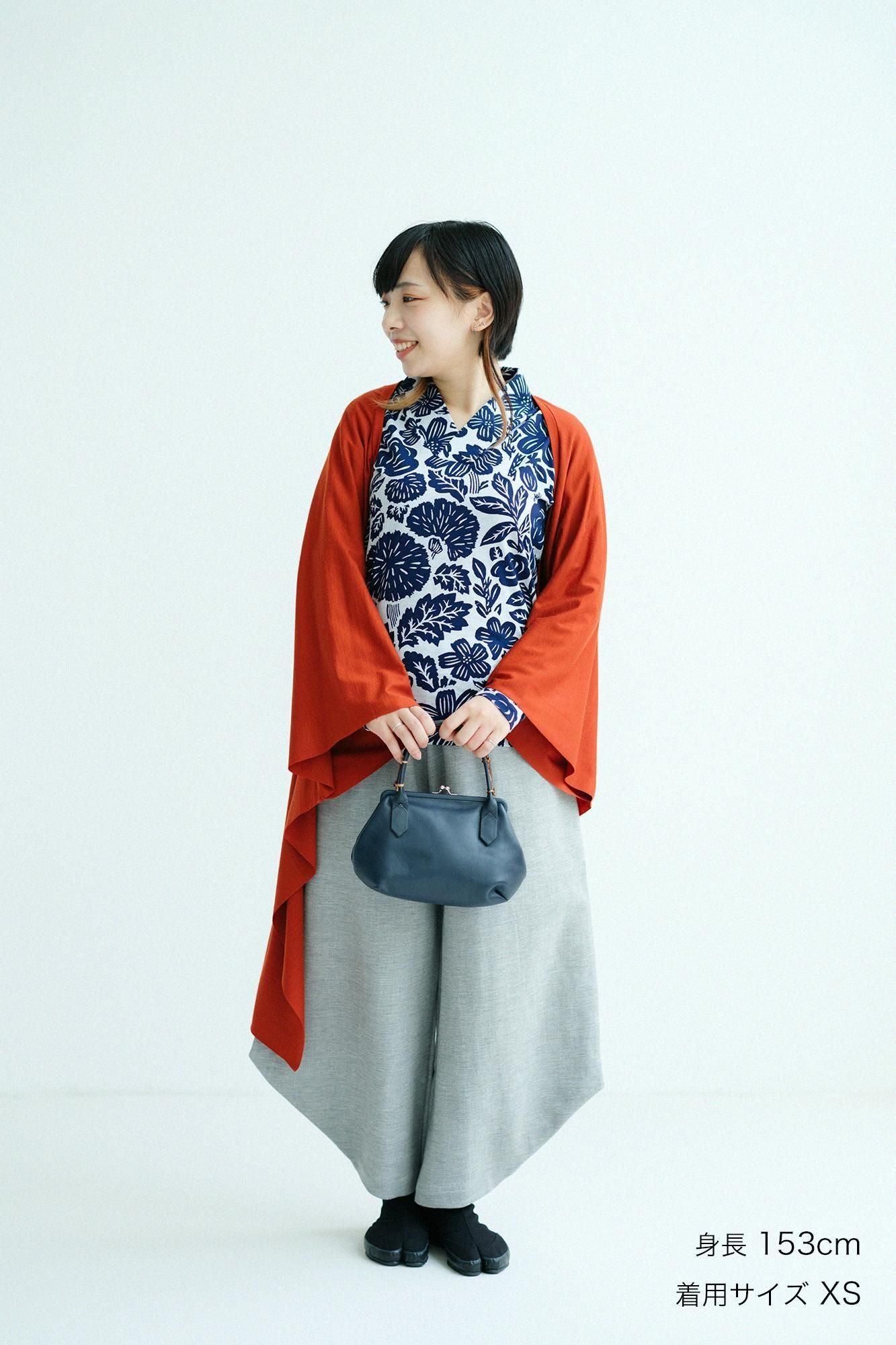 伸 斜紋織 闊腿褲 穩/銀灰色