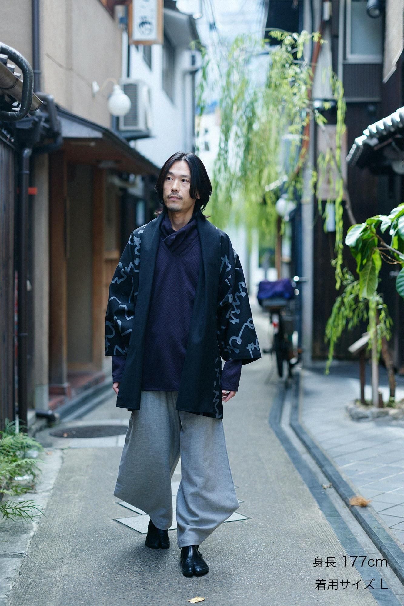 伸 斜紋織 闊腿褲 穩/銀灰色