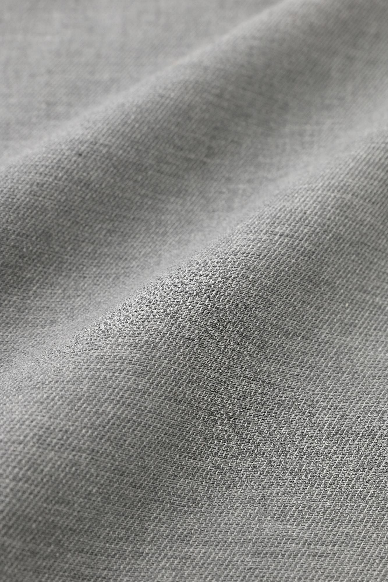 伸 斜紋織 闊腿褲 穩/薄灰色