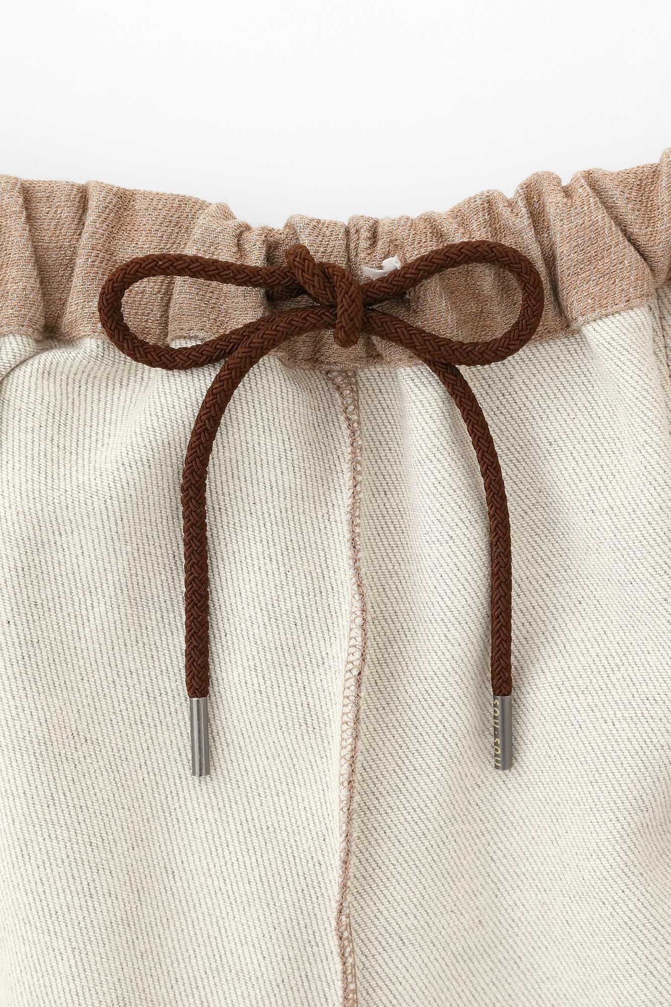 Shin Twill Weave Wide-legged Pants Odayaka / Clove Brown