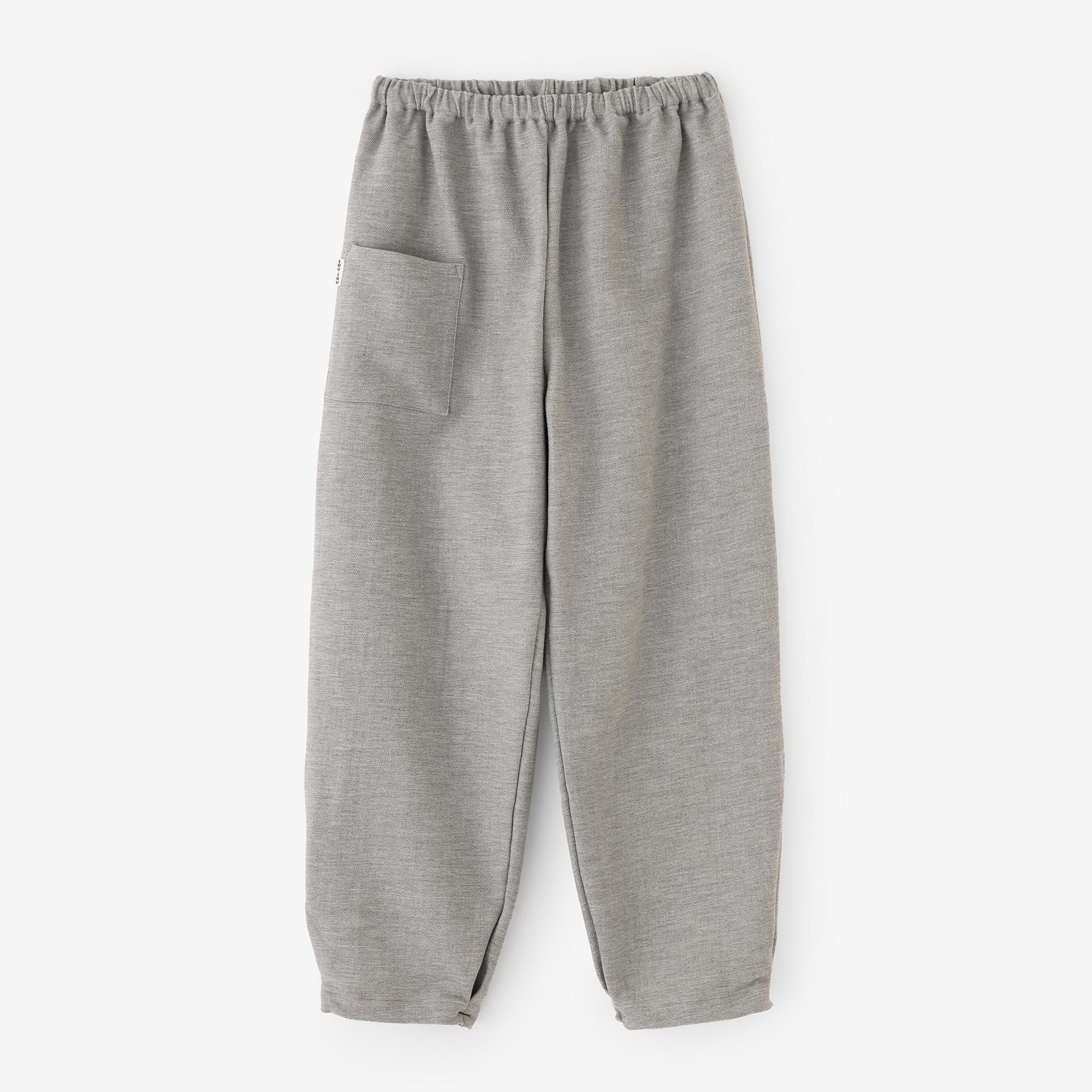 伸斜紋織工人褲/銀灰色