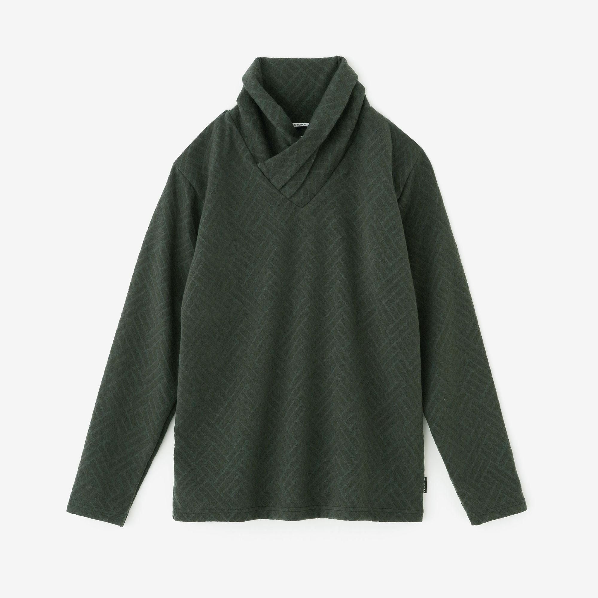 Tour de cou jacquard/vert foncé