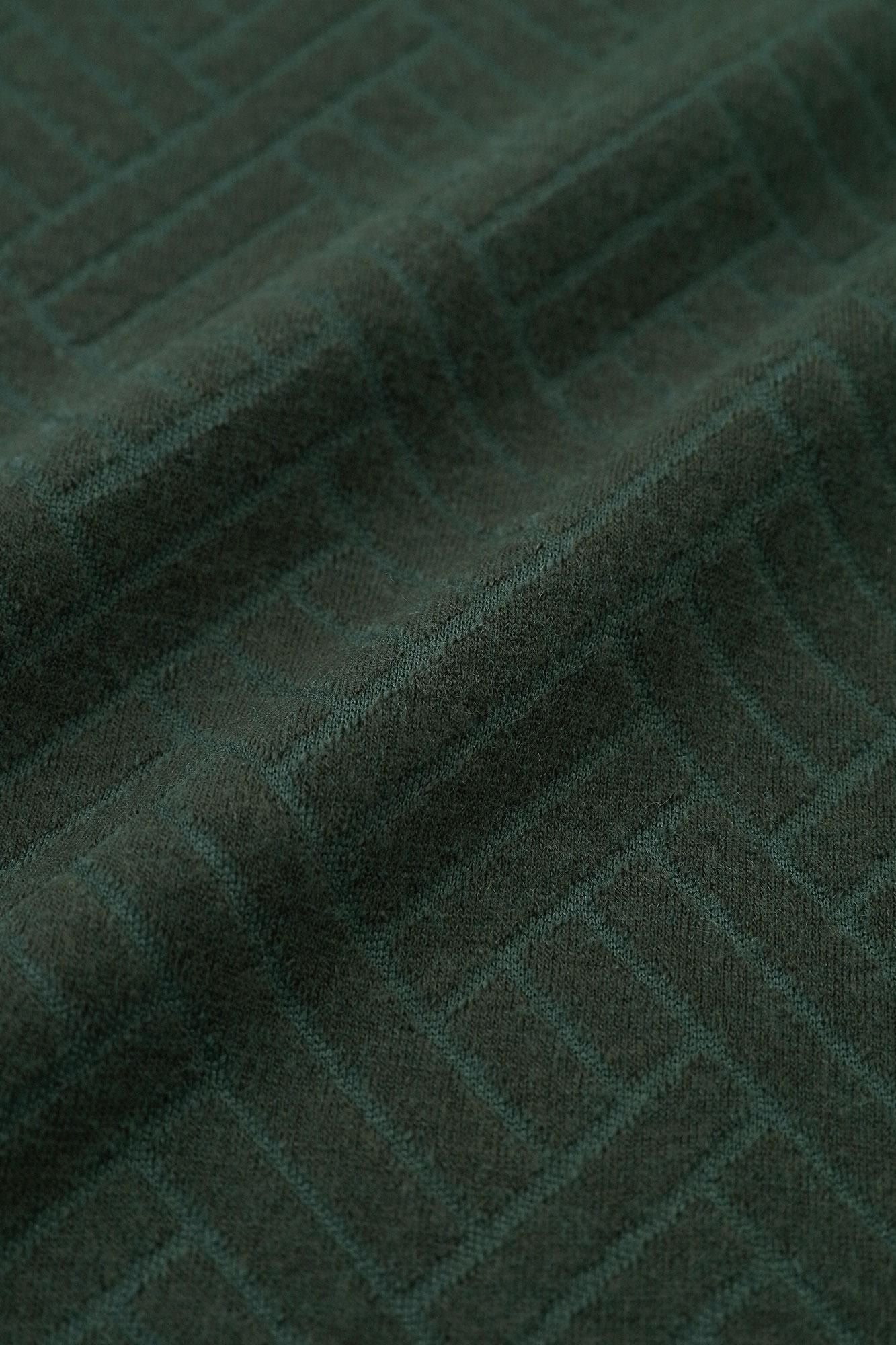 Tour de cou jacquard/vert foncé