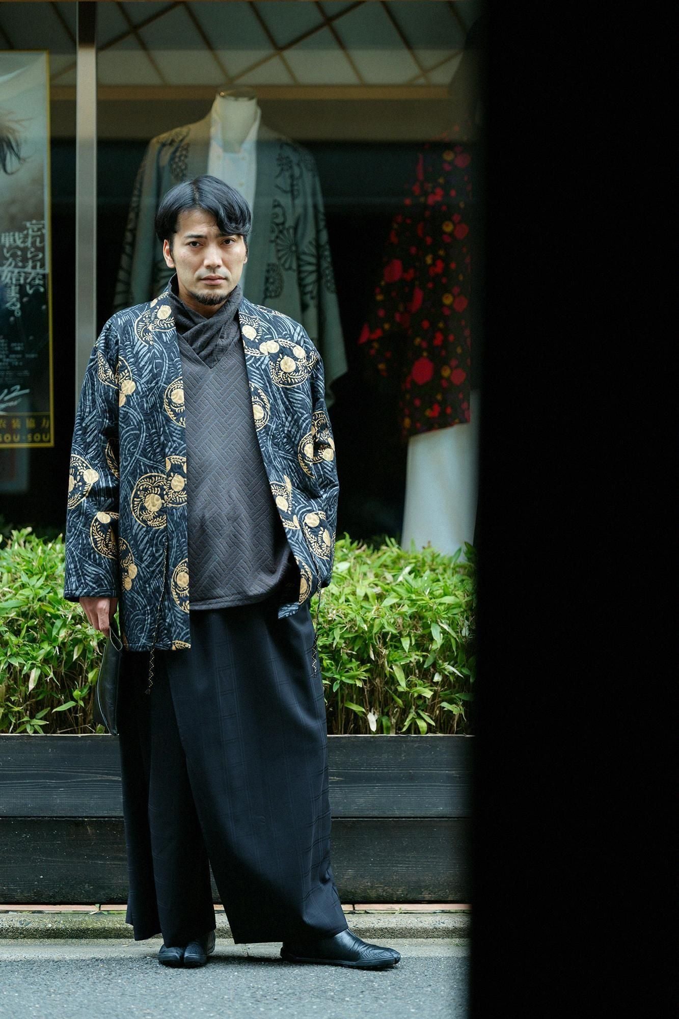 Tour de cou jacquard/vert foncé