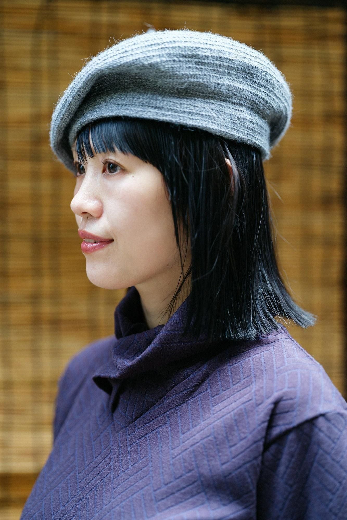 提花颈带/深蓝色