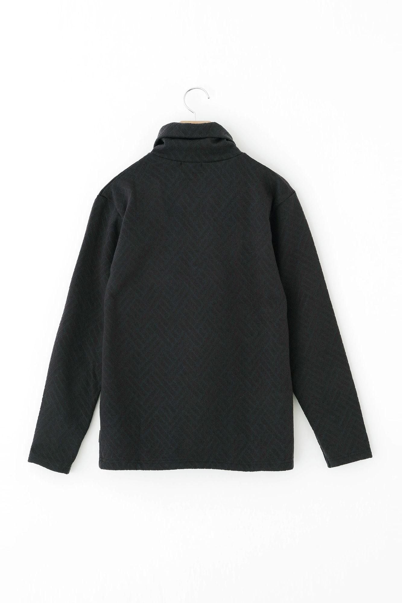 提花颈带/深蓝色