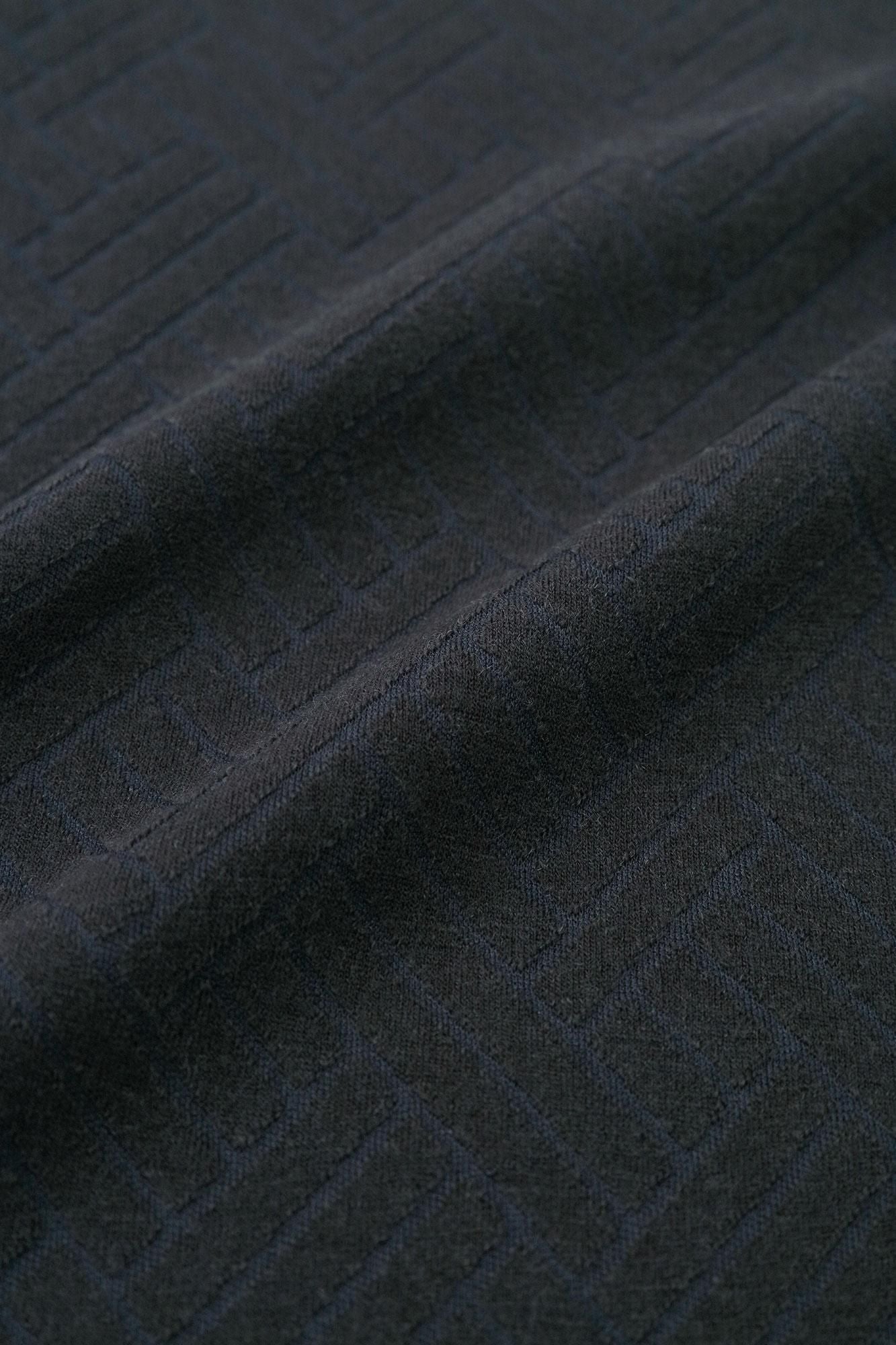 提花颈带/深蓝色