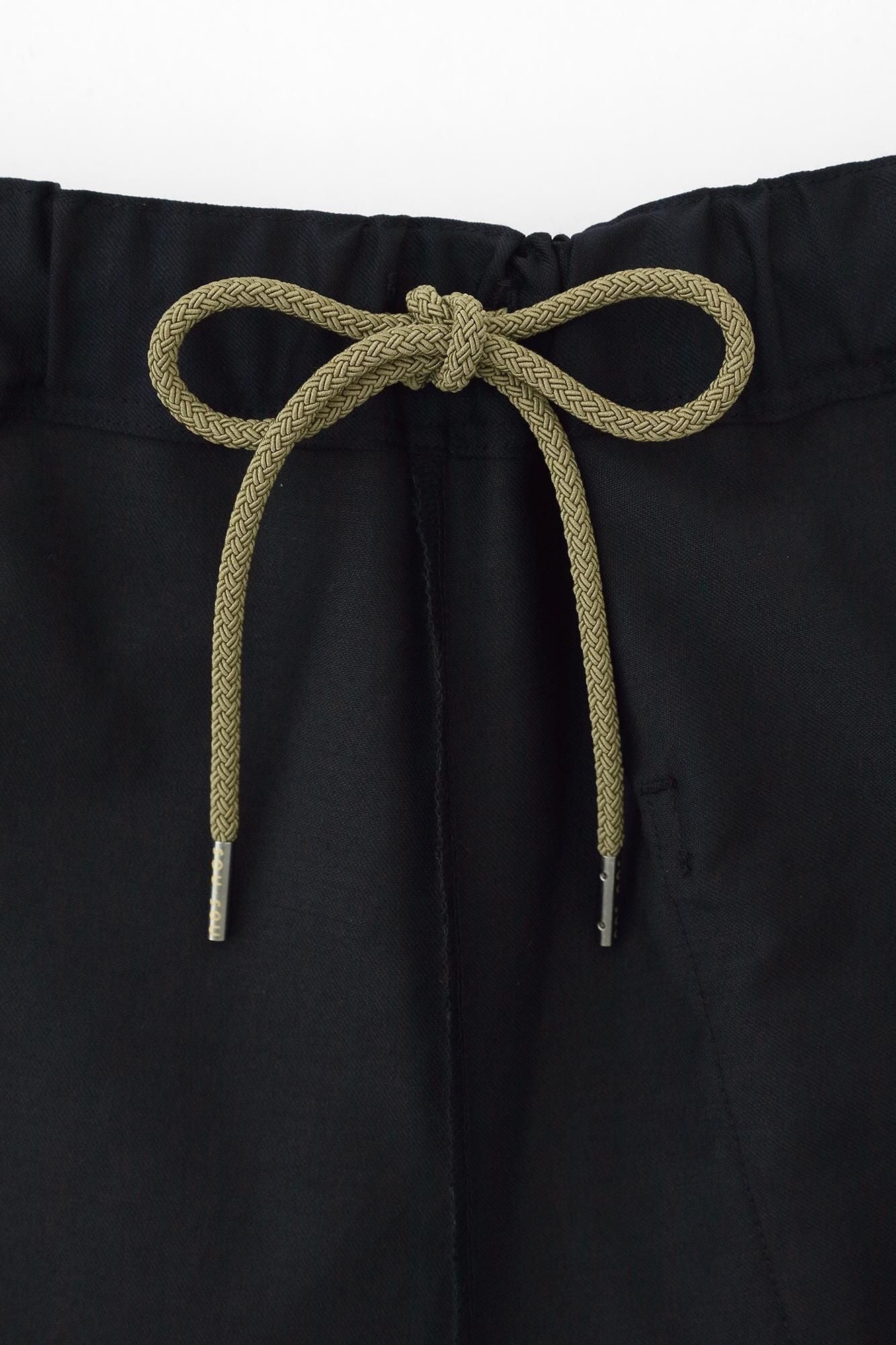 美麗諾羊毛 斜紋織 和服褲裝/雲間菊 暗藍色