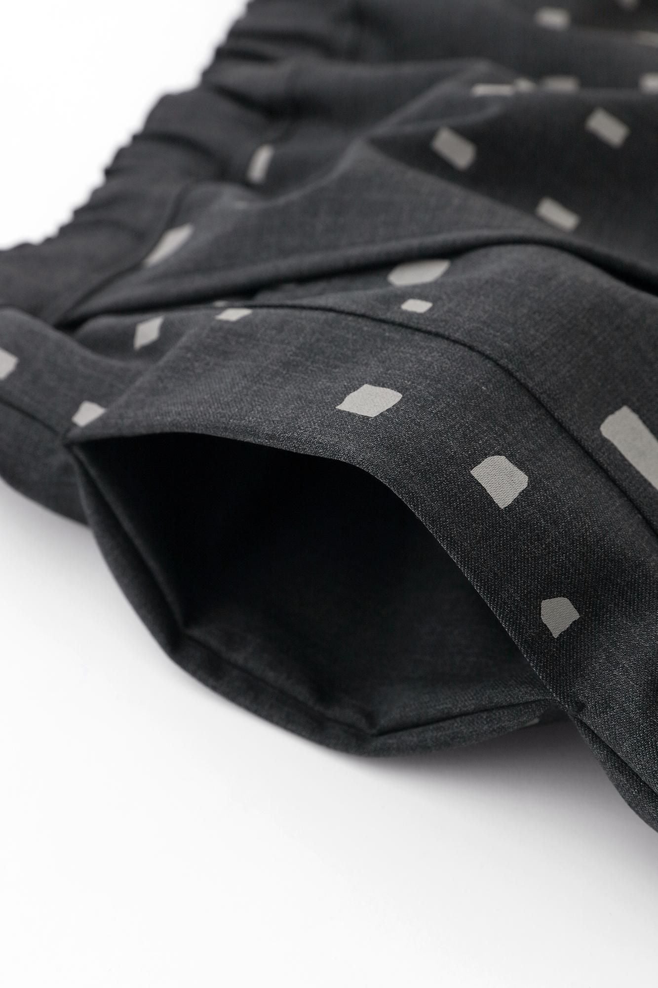 Tissage sergé de laine mérinos Tsutsushita/fenêtre couleur Decharcoal