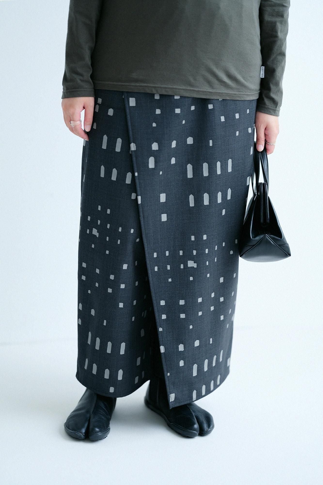 Tissage sergé de laine mérinos Tsutsushita/fenêtre couleur Decharcoal