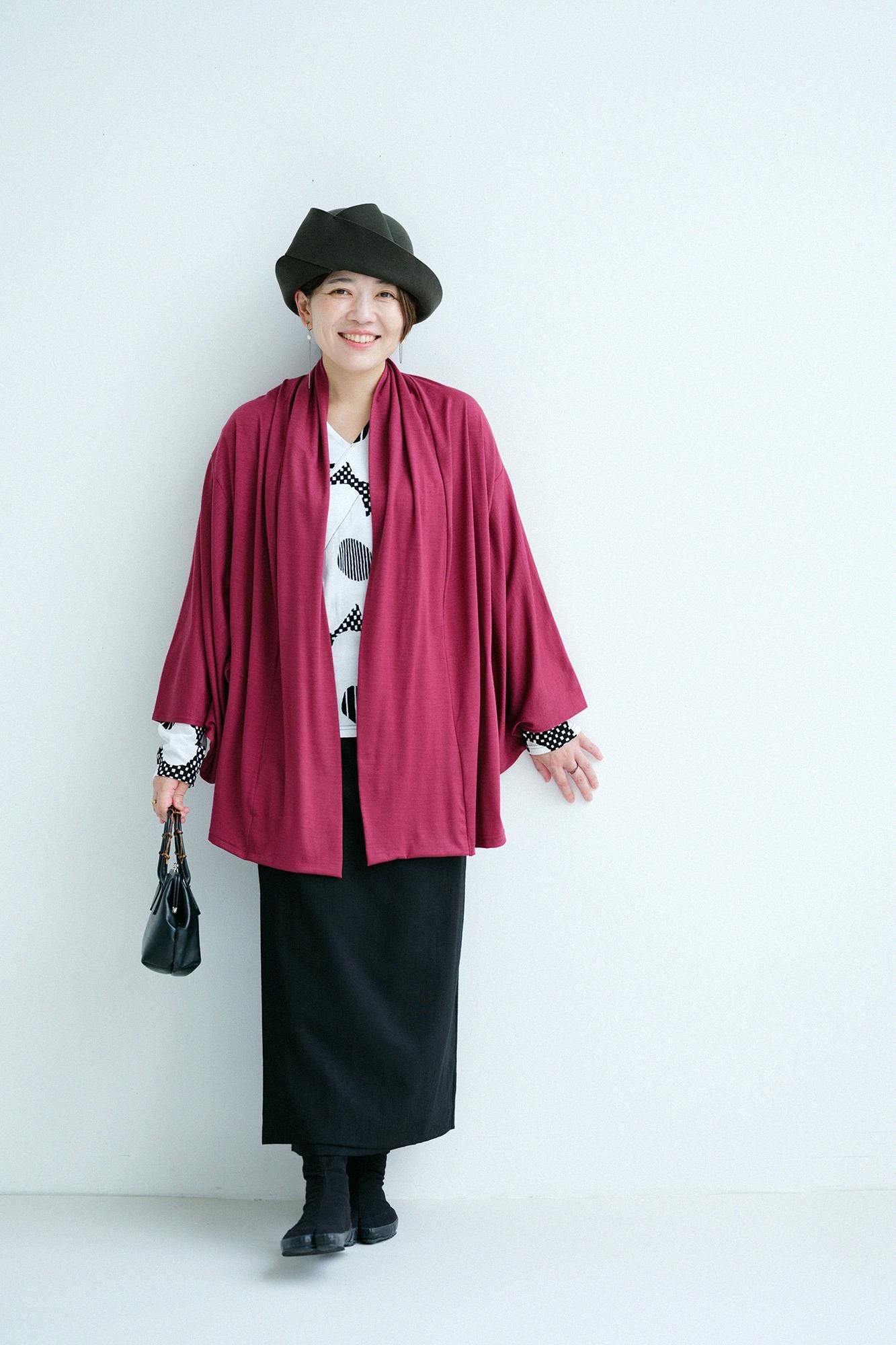 V-neck Shirt Long Sleeve / Floral Pattern