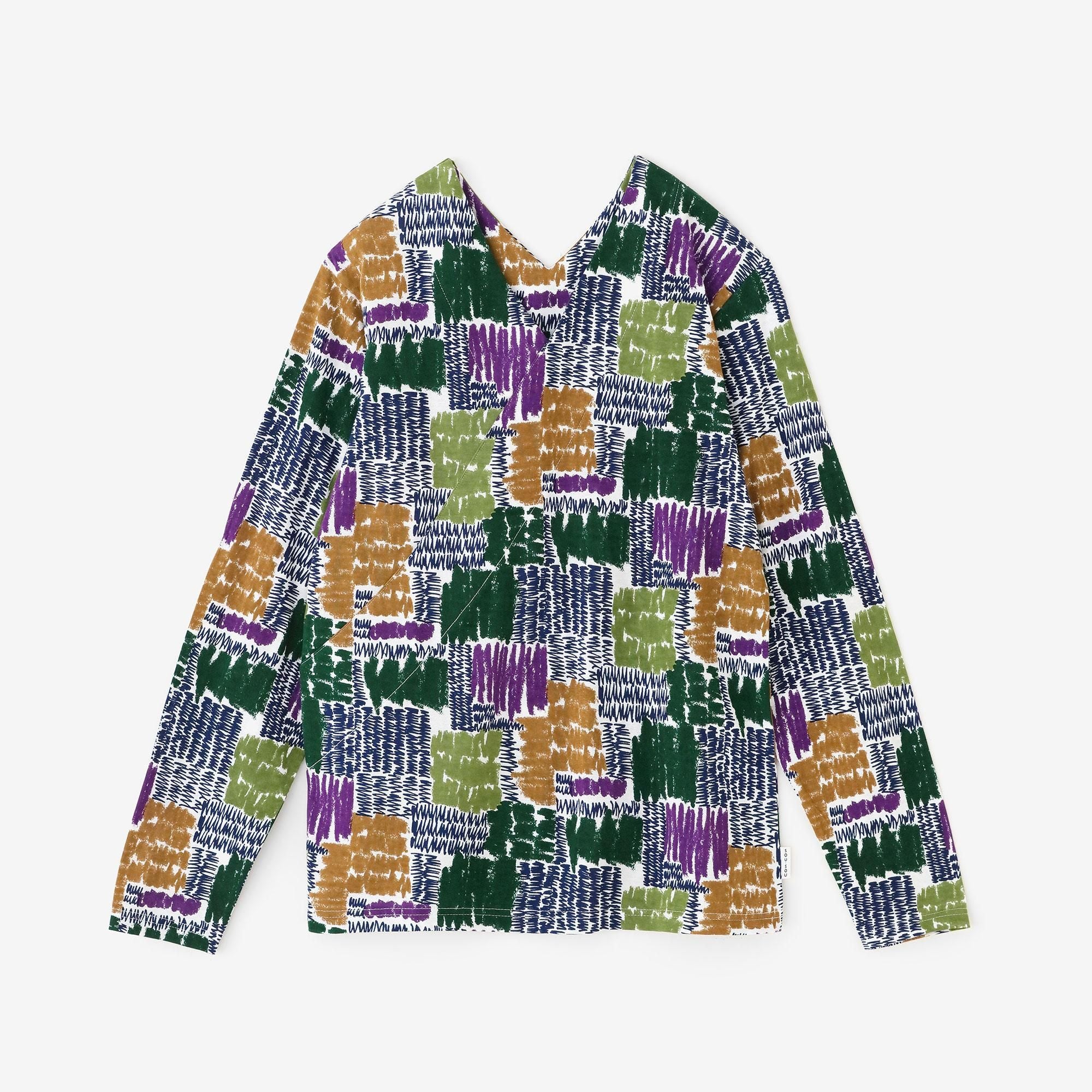 V領上衣 長袖/共鳴