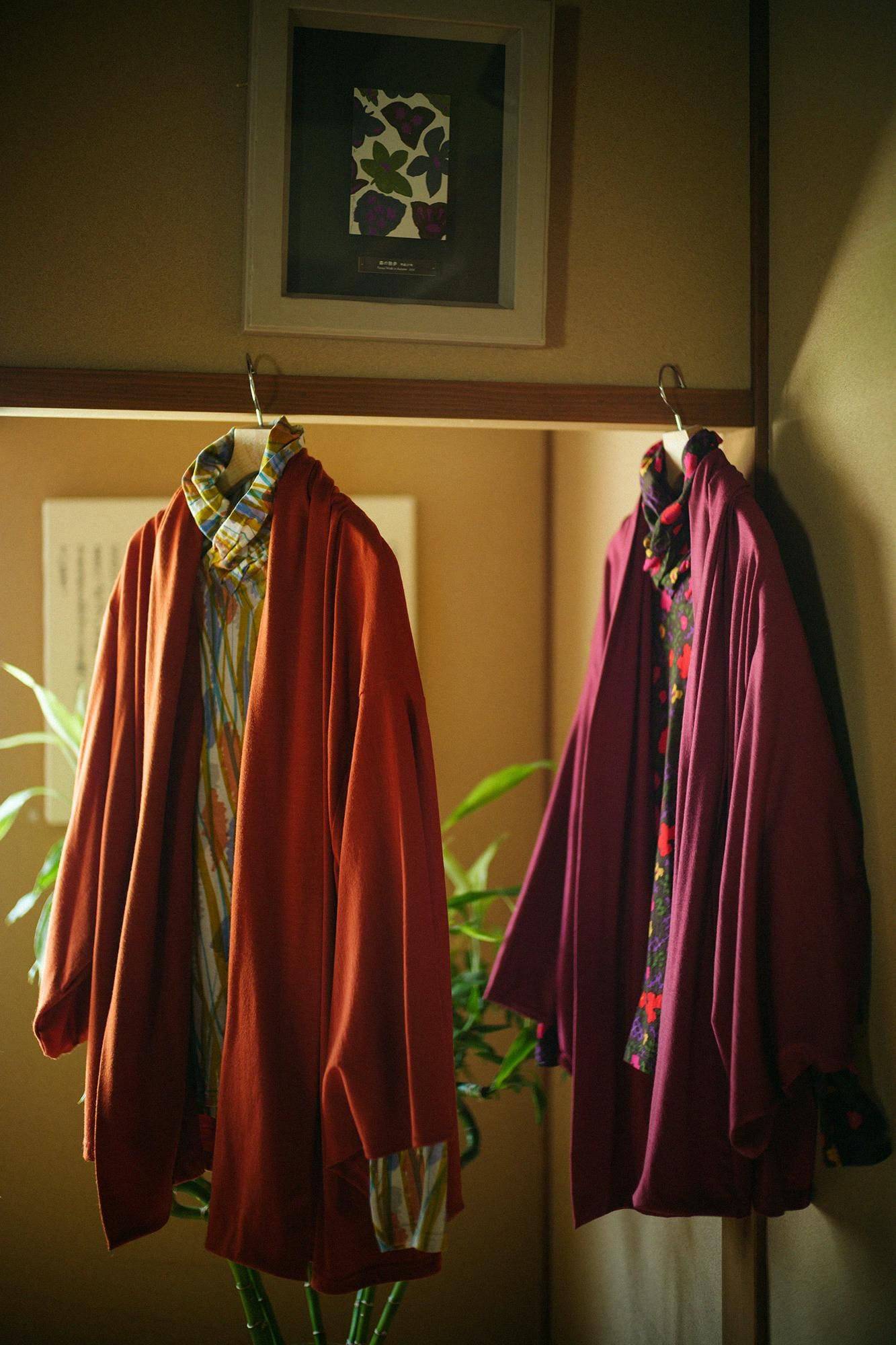 ウォッシャブルウール天竺 小袖莢(こそでさや)/紅樺色(べにかばいろ)