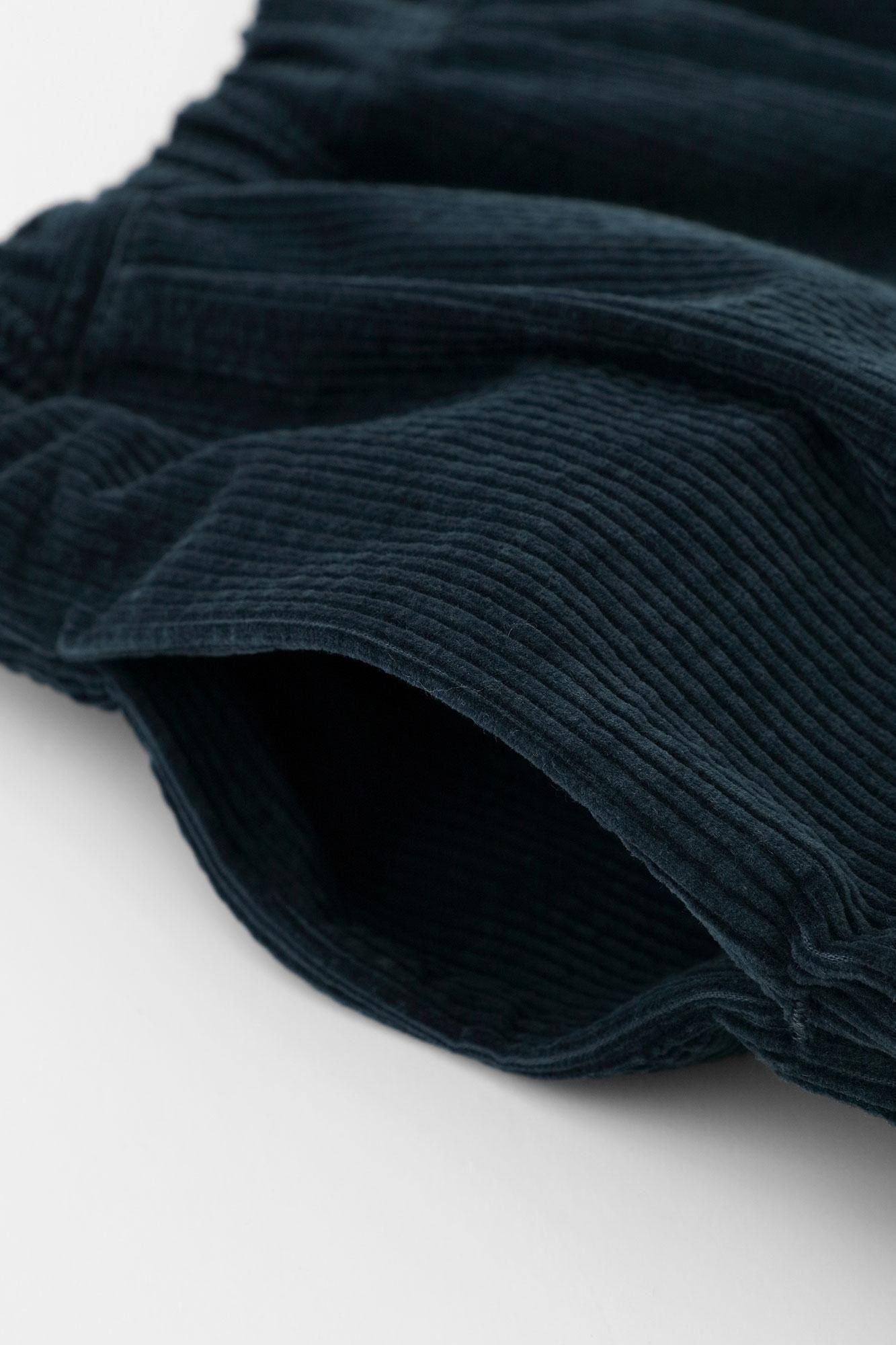 【net限定】コール天 畝(うね) 二ノ襞(にのひだ)もんぺ つぼみ/褐返(かちがえし)