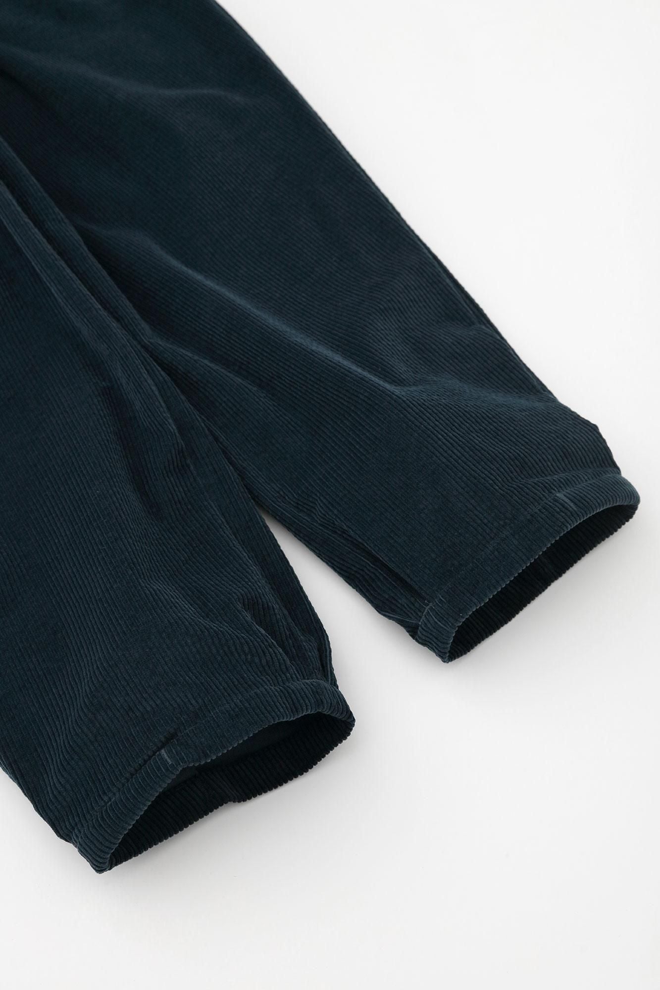 【net限定】コール天 畝(うね) 二ノ襞(にのひだ)もんぺ つぼみ/褐返(かちがえし)