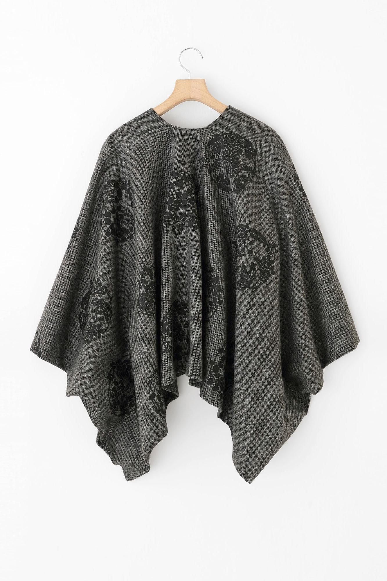 트위드 스기아야오리 키사라기 짧은타입(미지카타케)/하나마루 문양 치라시와 여백 리드 색상