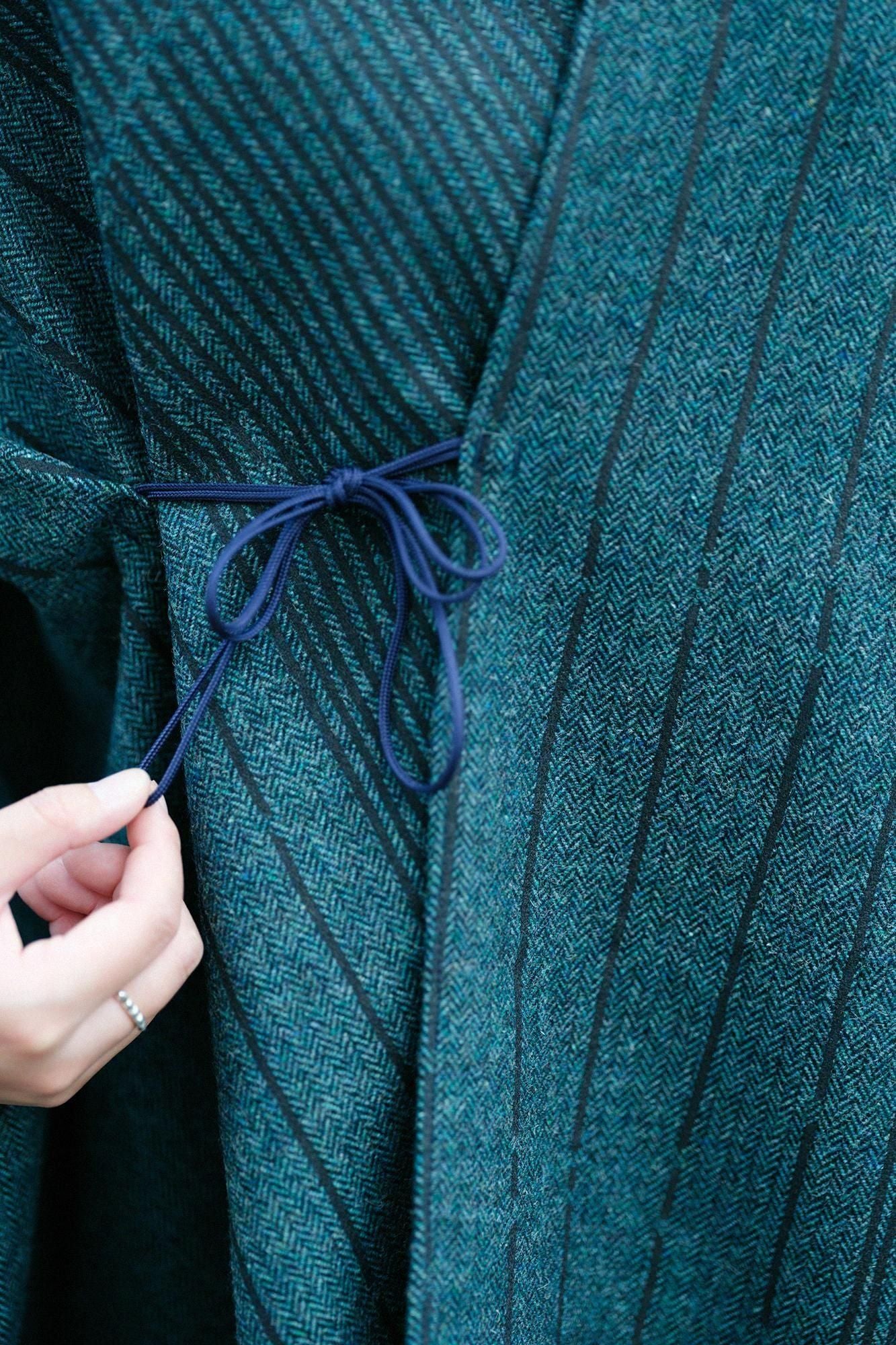 粗花呢 杉夜织如月/水也和洋白碧绿