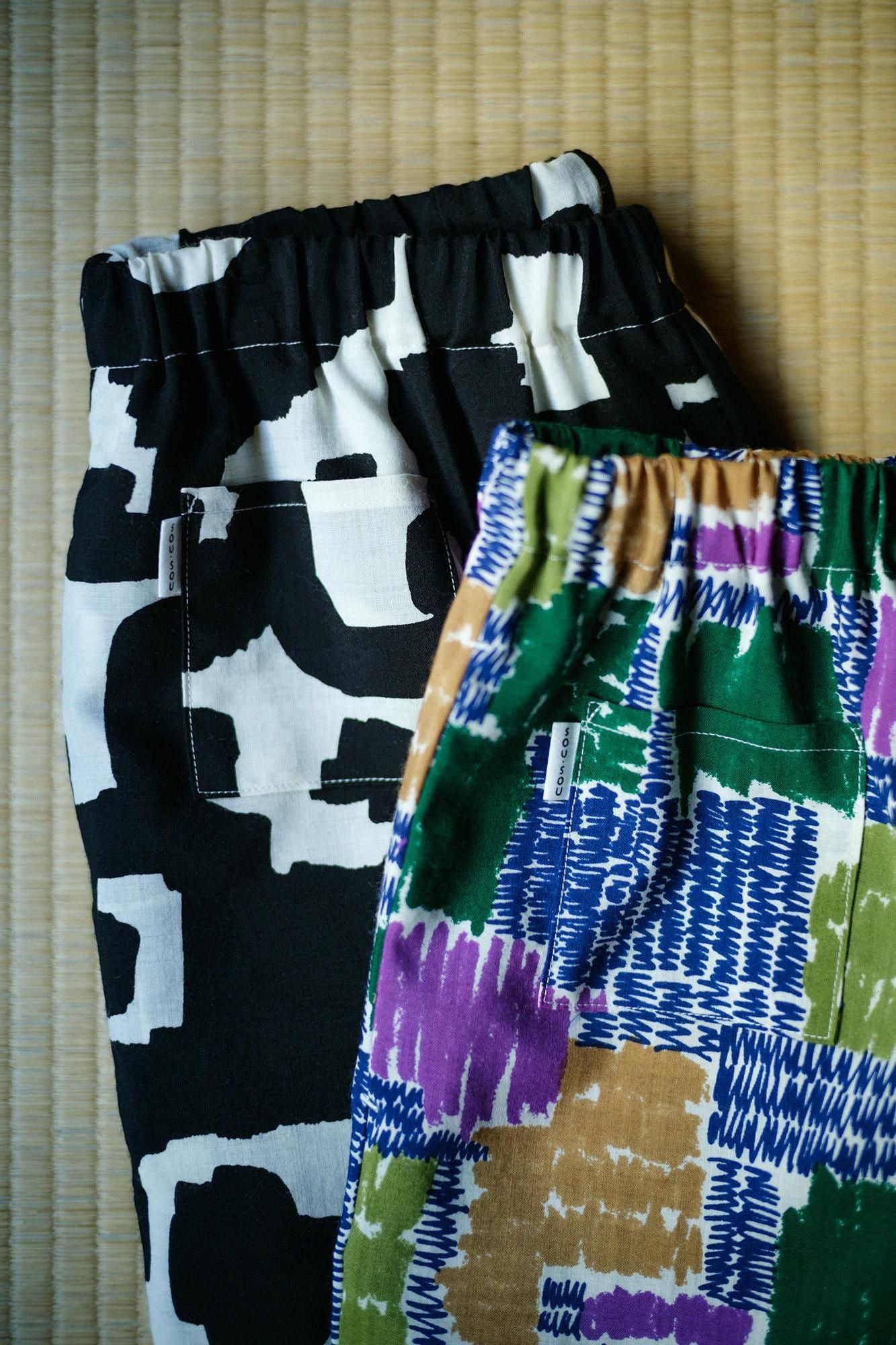 平纹细布 Hironari Monpe/Pak 蔓藤花纹 (Bokukarakusa)