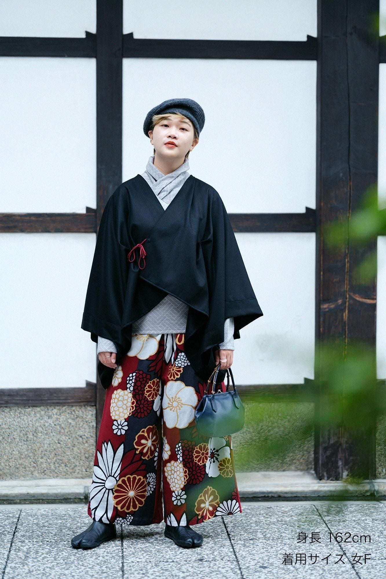 毛斯綸 闊腿褲/金襴緞子