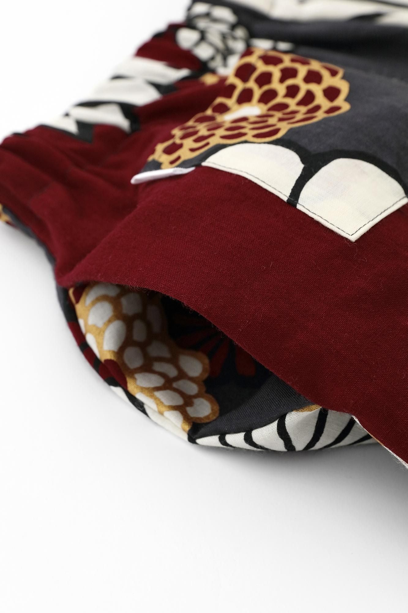 毛斯綸 闊腿褲/金襴緞子