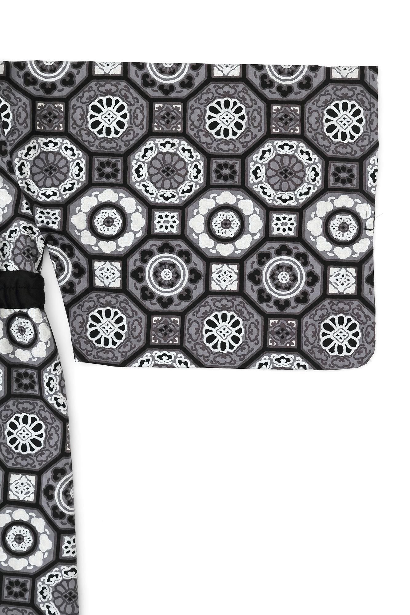 モスリン みたて衣/華麗(かれい) 濡羽色(ぬればいろ)