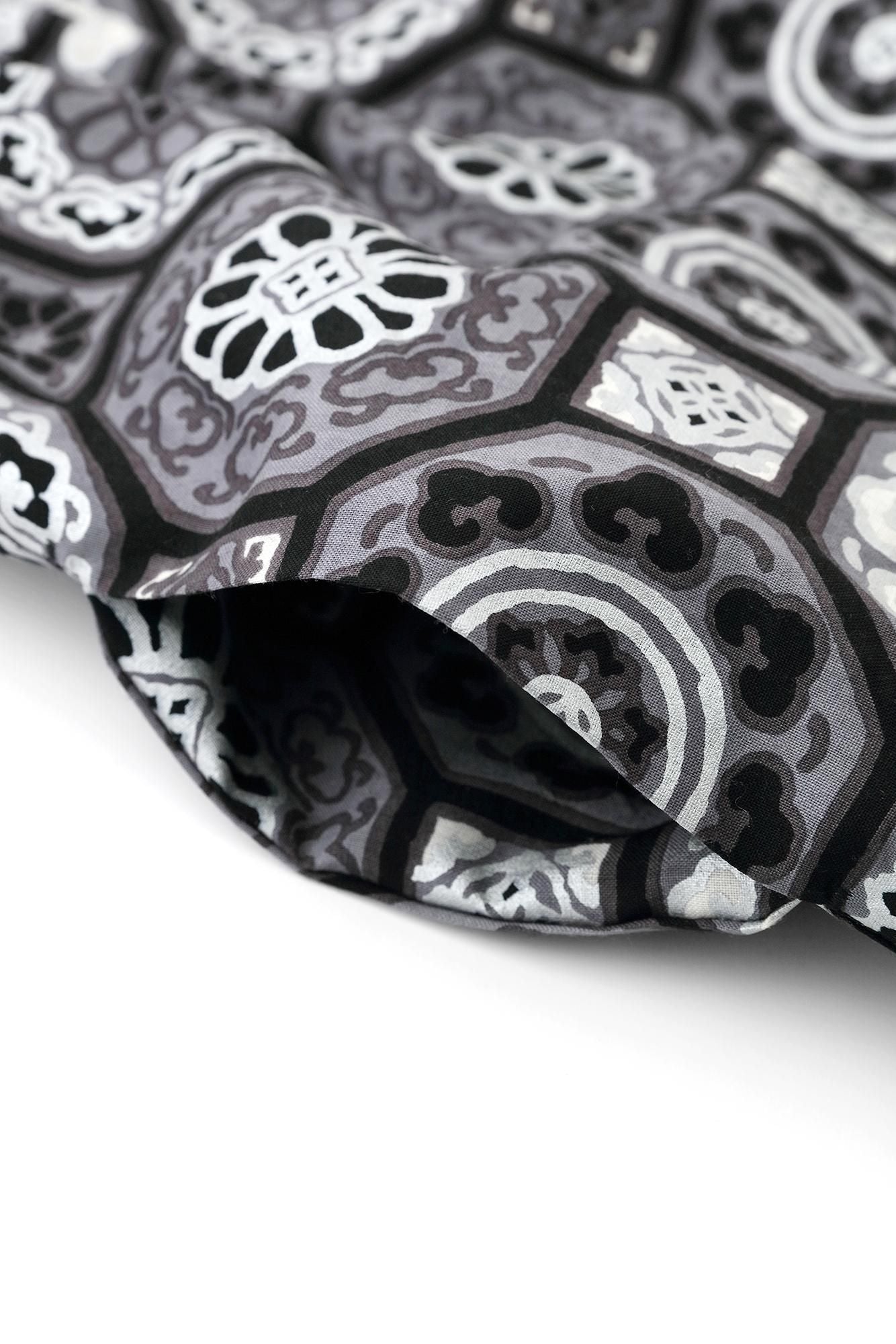 モスリン みたて衣/華麗(かれい) 濡羽色(ぬればいろ)