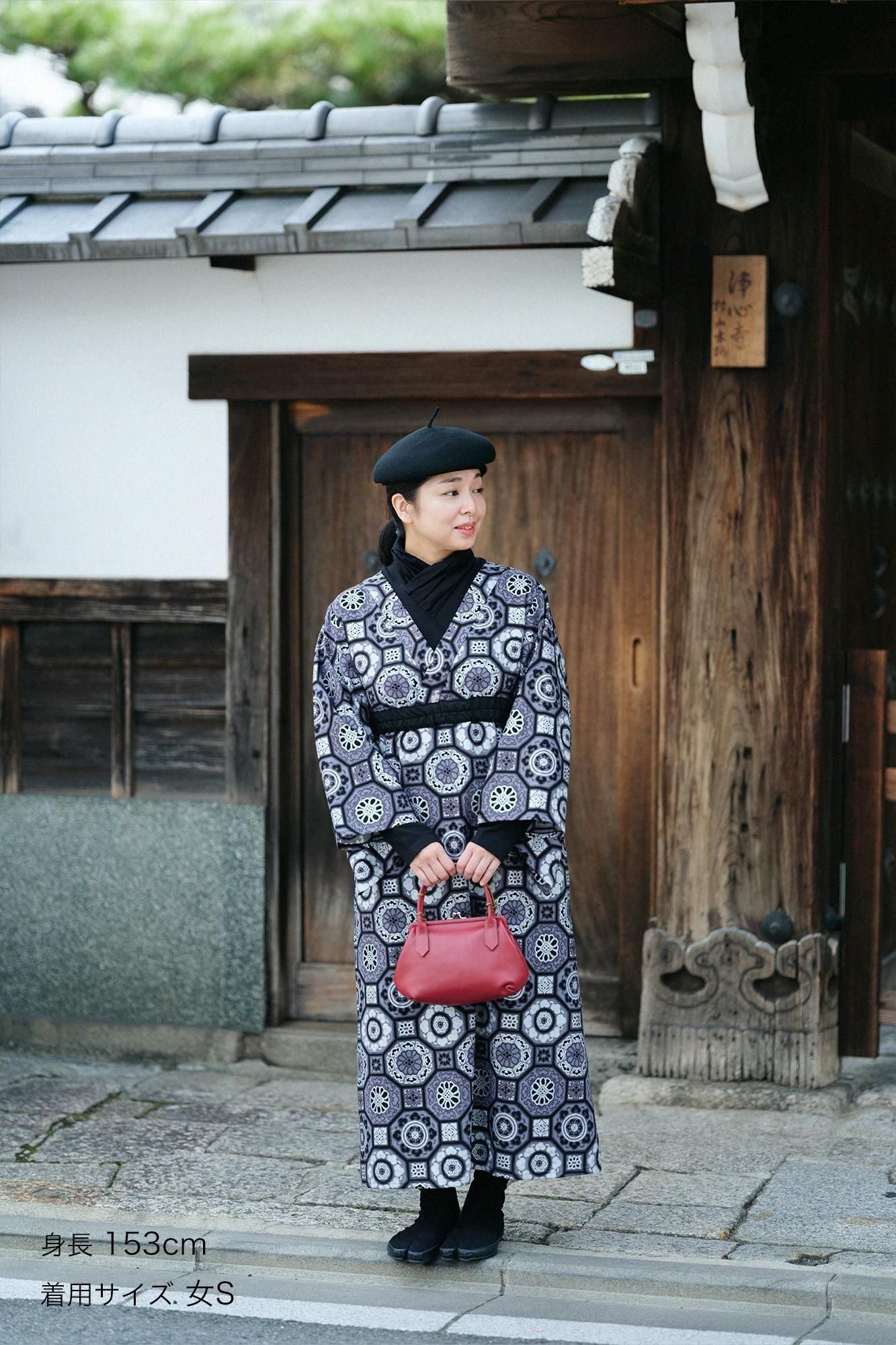 モスリン みたて衣/華麗(かれい) 濡羽色(ぬればいろ)