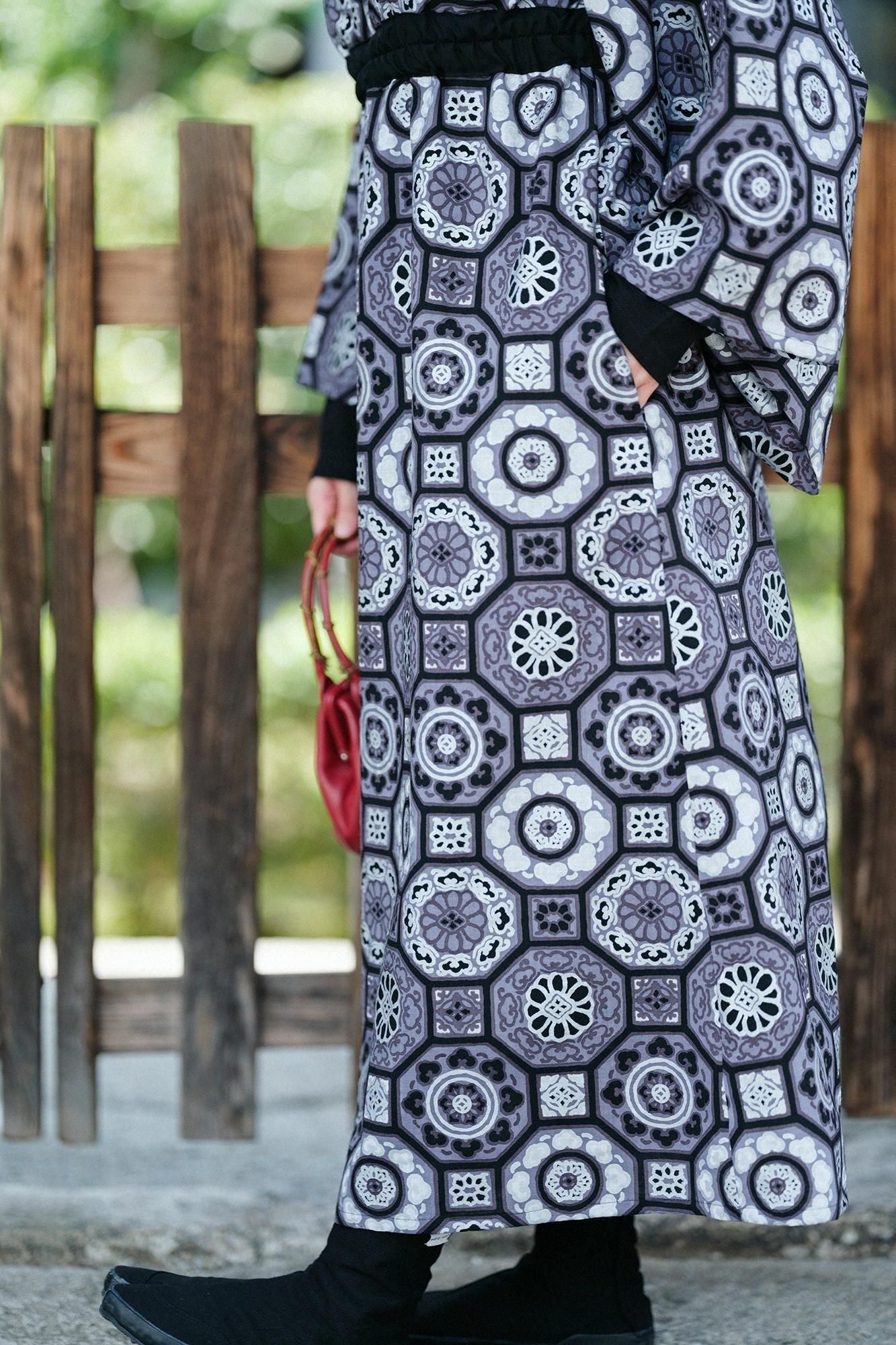 モスリン みたて衣/華麗(かれい) 濡羽色(ぬればいろ)