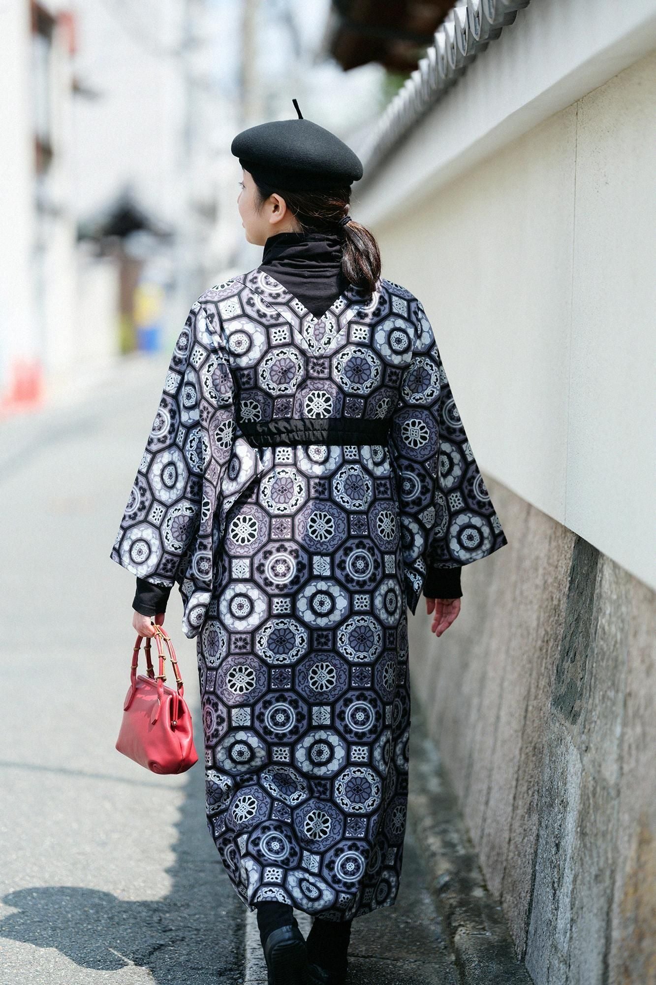 モスリン みたて衣/華麗(かれい) 濡羽色(ぬればいろ)