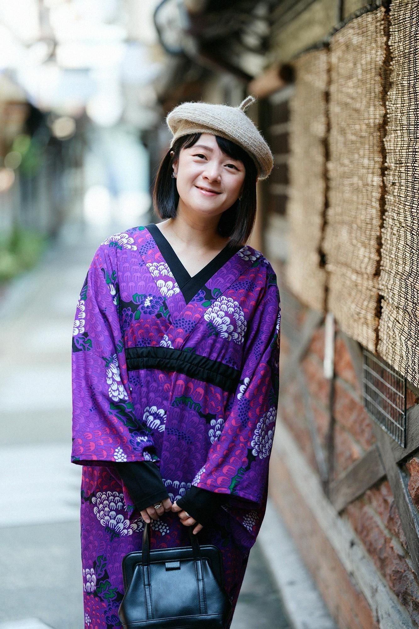 モスリン みたて衣/けんらん 夜紫(やし)