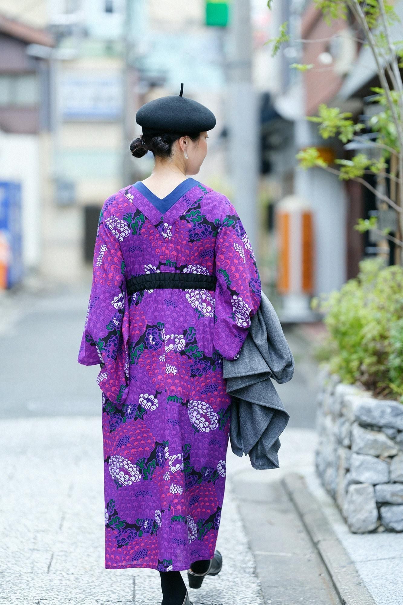 モスリン みたて衣/けんらん 夜紫(やし)