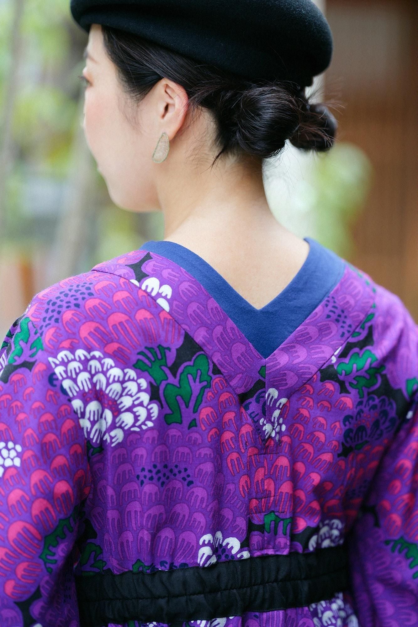 モスリン みたて衣/けんらん 夜紫(やし)