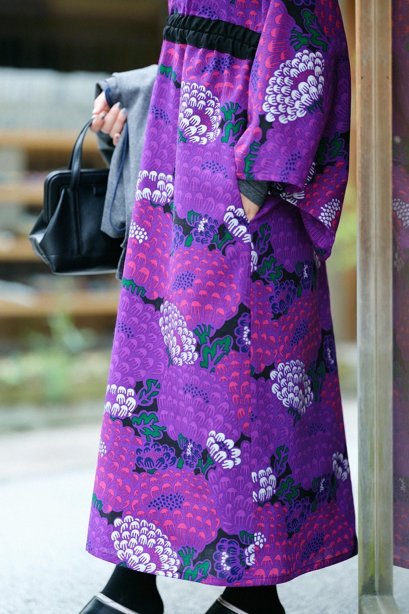 モスリン みたて衣/けんらん 夜紫(やし)