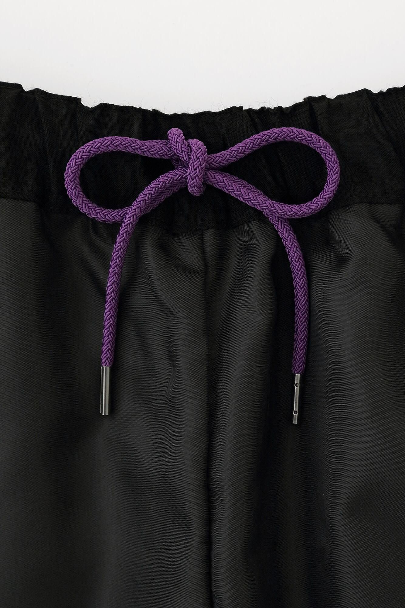 モスリン 手柄寛衣下(たかみかんいした) 片身替わり(かたみがわり) 2.0/濡羽色(ぬればいろ)×けんらん