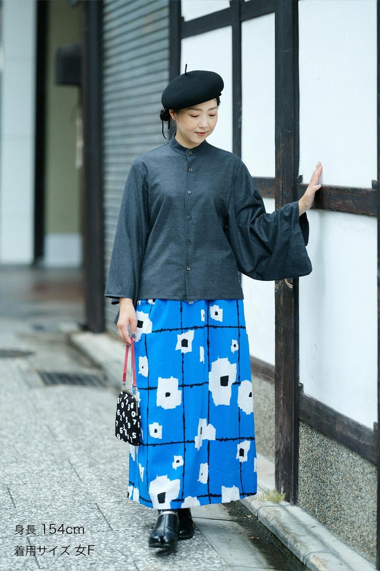 毛斯綸長裙/天花