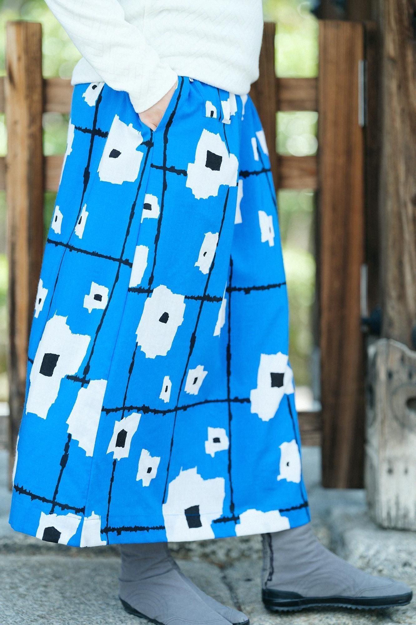 毛斯綸長裙/天花