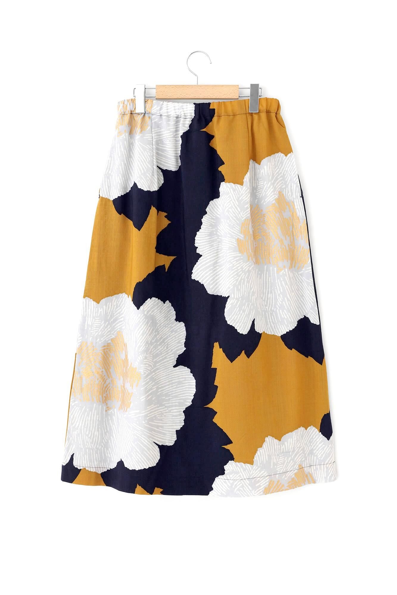 毛斯綸長裙/芍薬 黄昏月