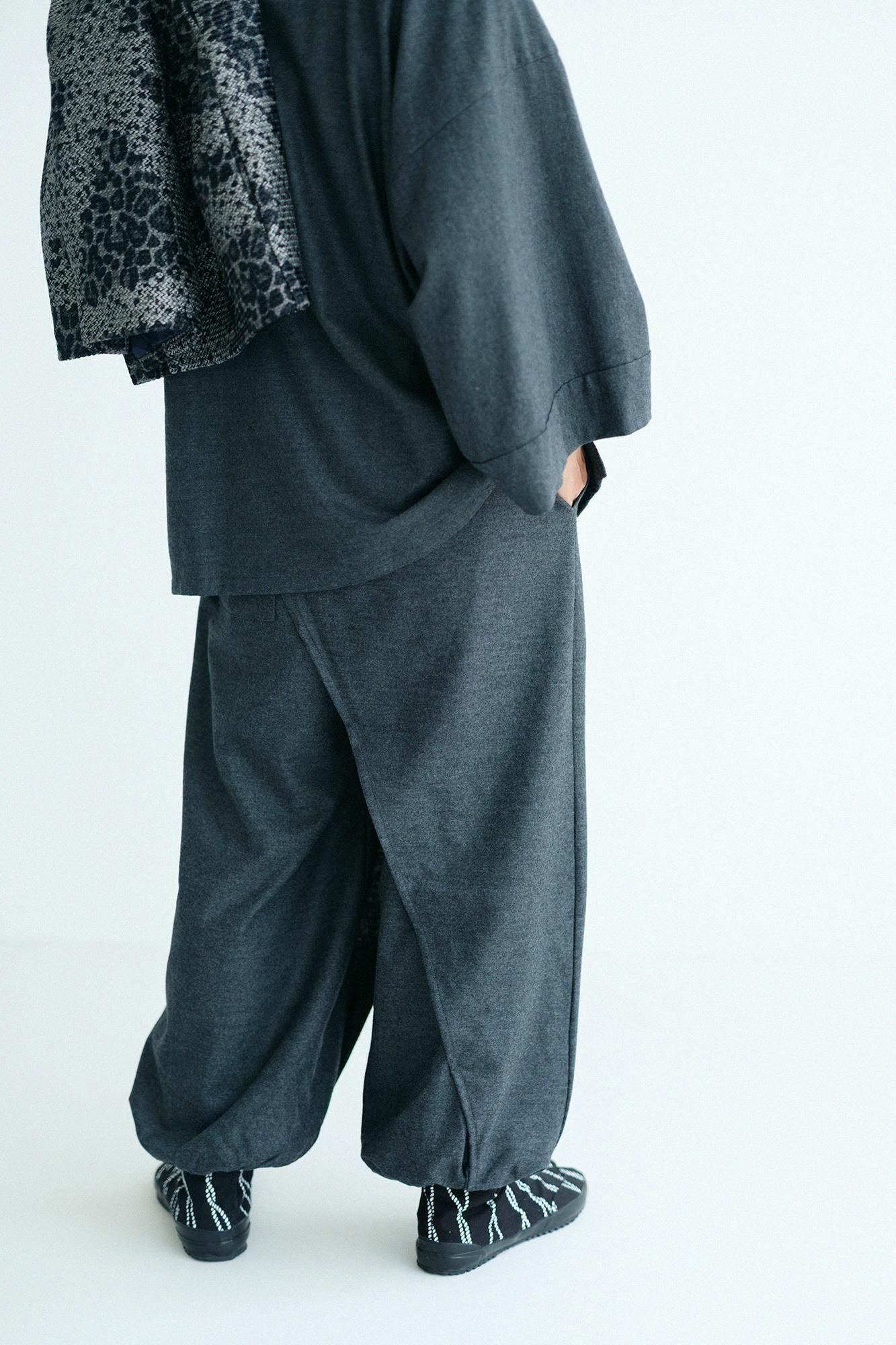 Balancircular® Wool Wrap Harem Pants / Charcoal Grey