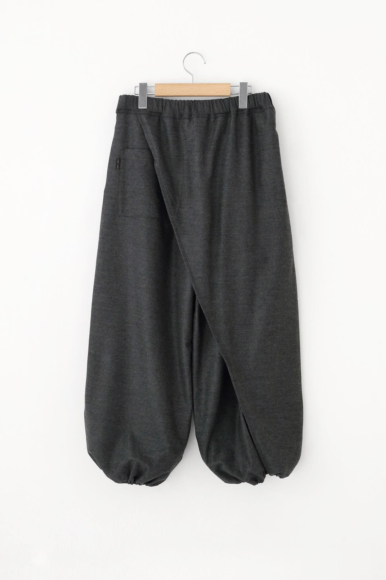 Balancircular® Wool Wrap Harem Pants / Charcoal Grey