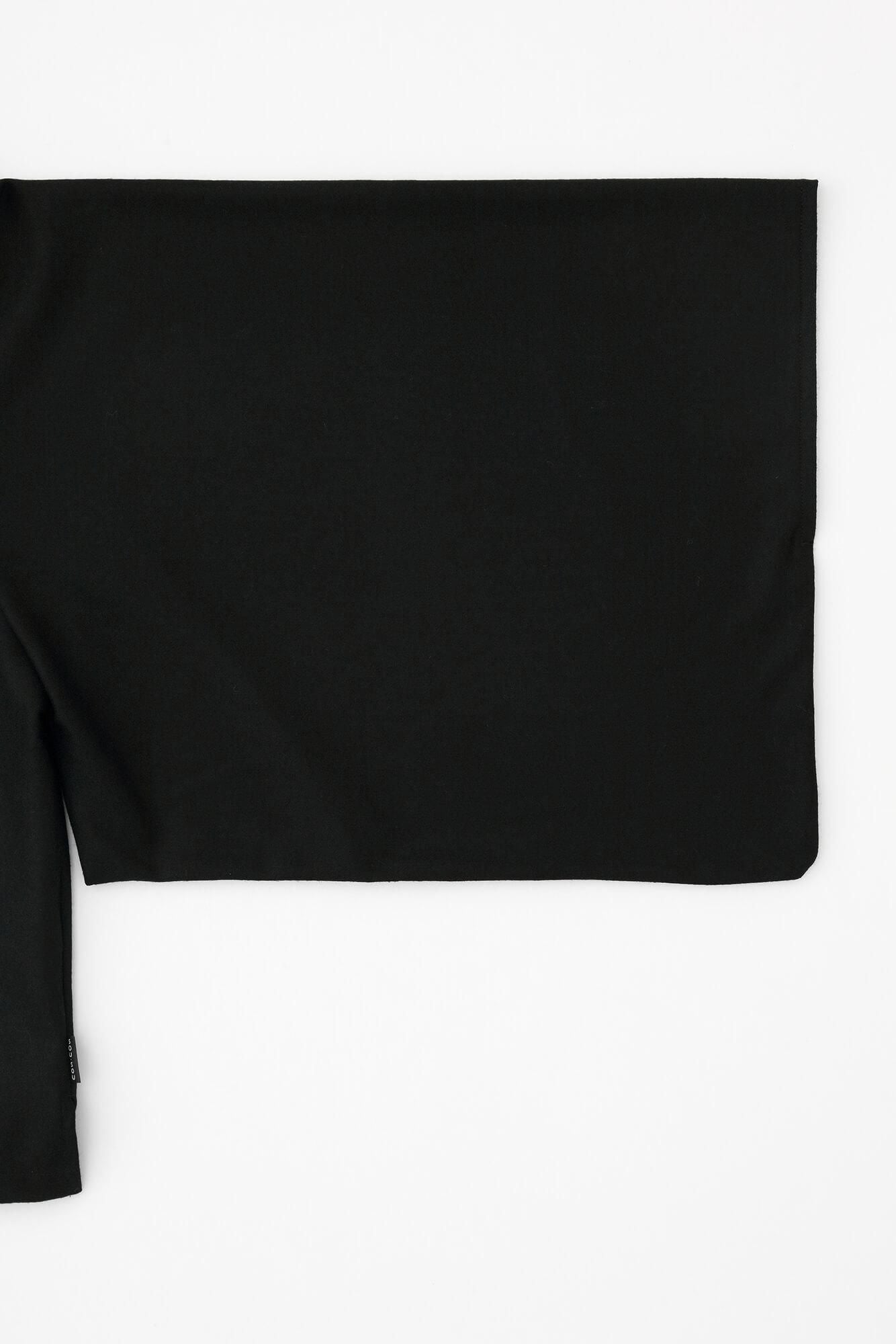 Balancircular® Wool Kimono Sleeve Blouse / Black