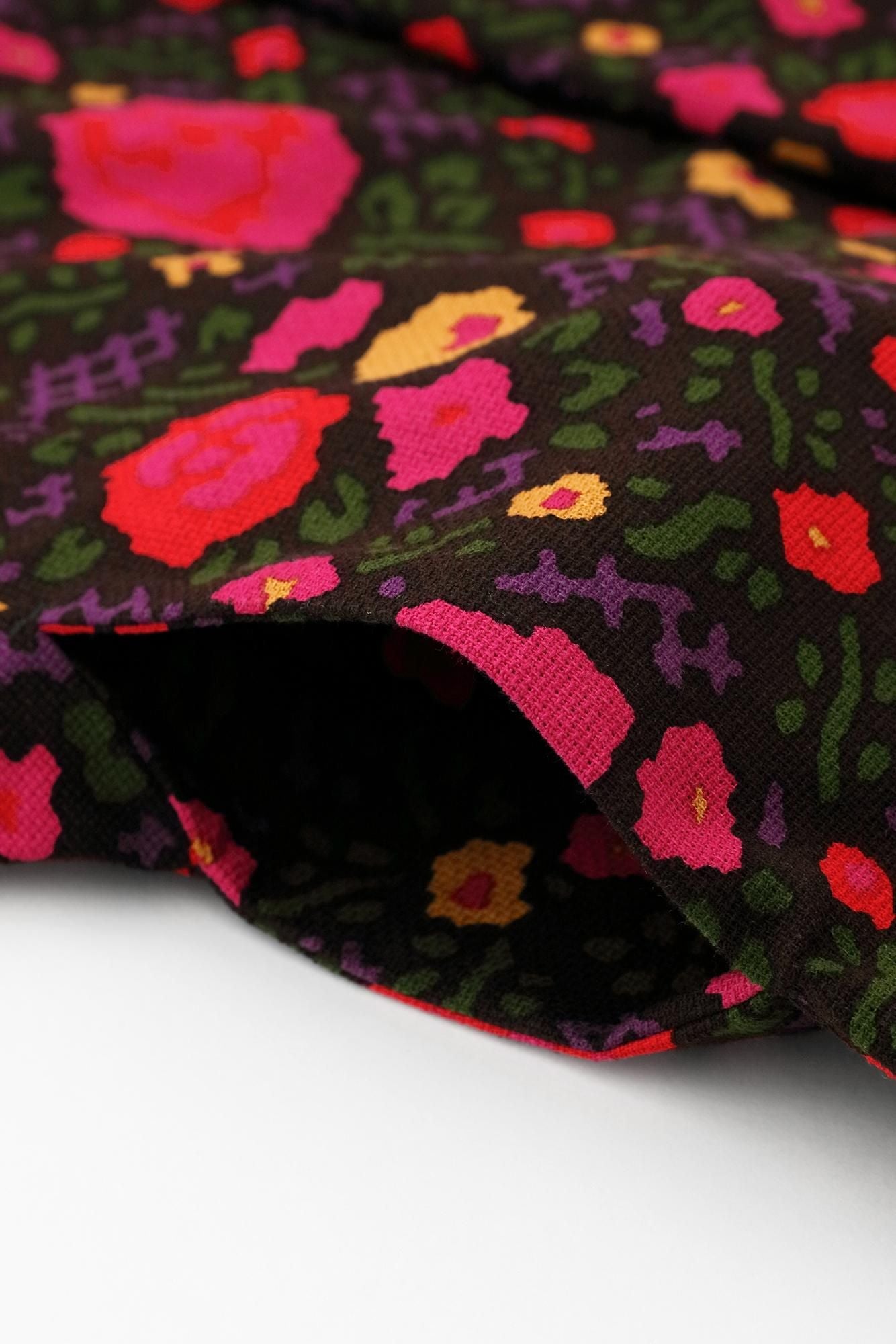 Dobby Weave Triangular Sleeve Short Coat Single Layer / Rose