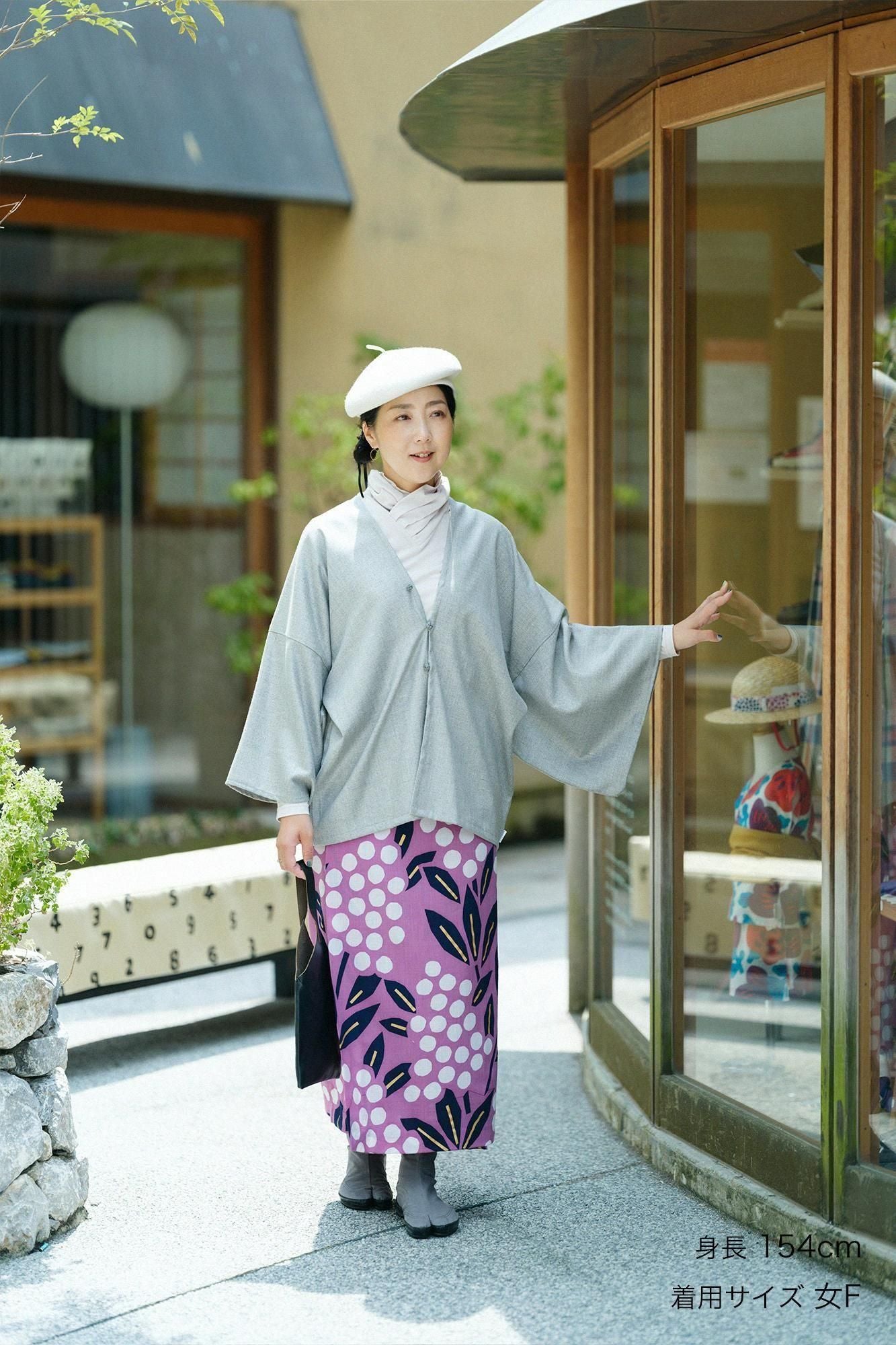 ウールレーヨン 杉綾織(すぎあやおり) はつき/素鼠(すねず)