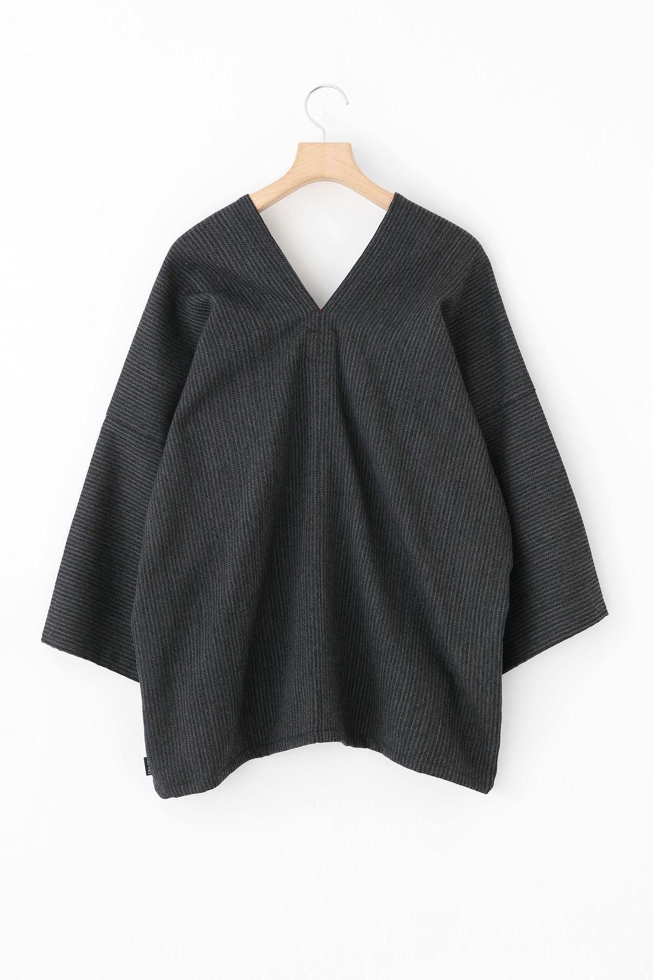 梳毛 外披/墨色