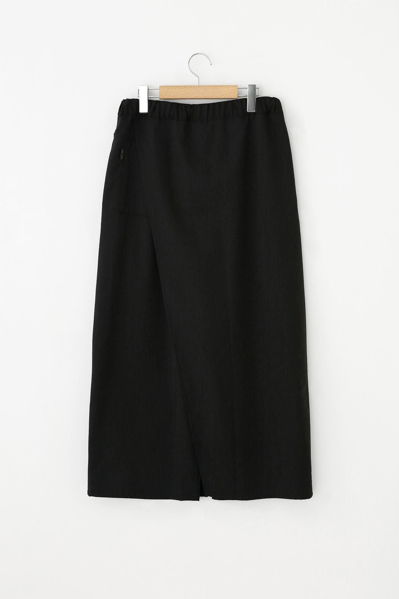 梳毛×Solotex(R)斜紋織 和服褲裝/黑色