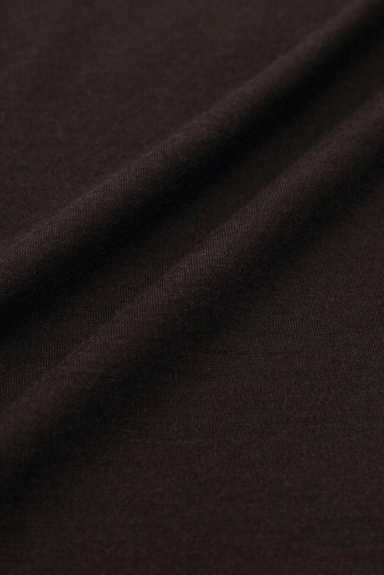 ウォッシャブルウール天竺 むささび/黒茶(くろちゃ)