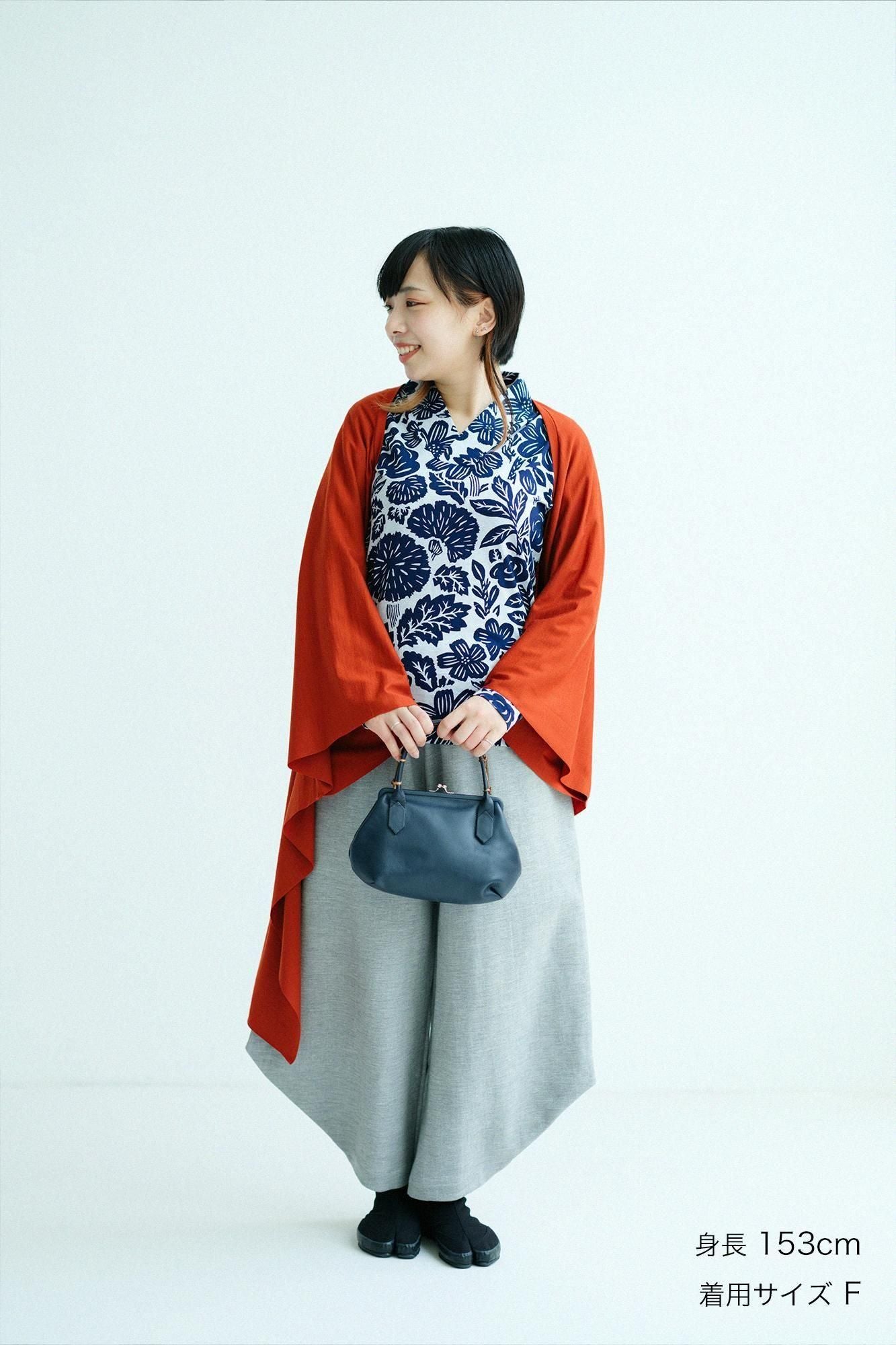 Washable Plain Stitch Wool Squirrel-like Cardigan / Red Birch