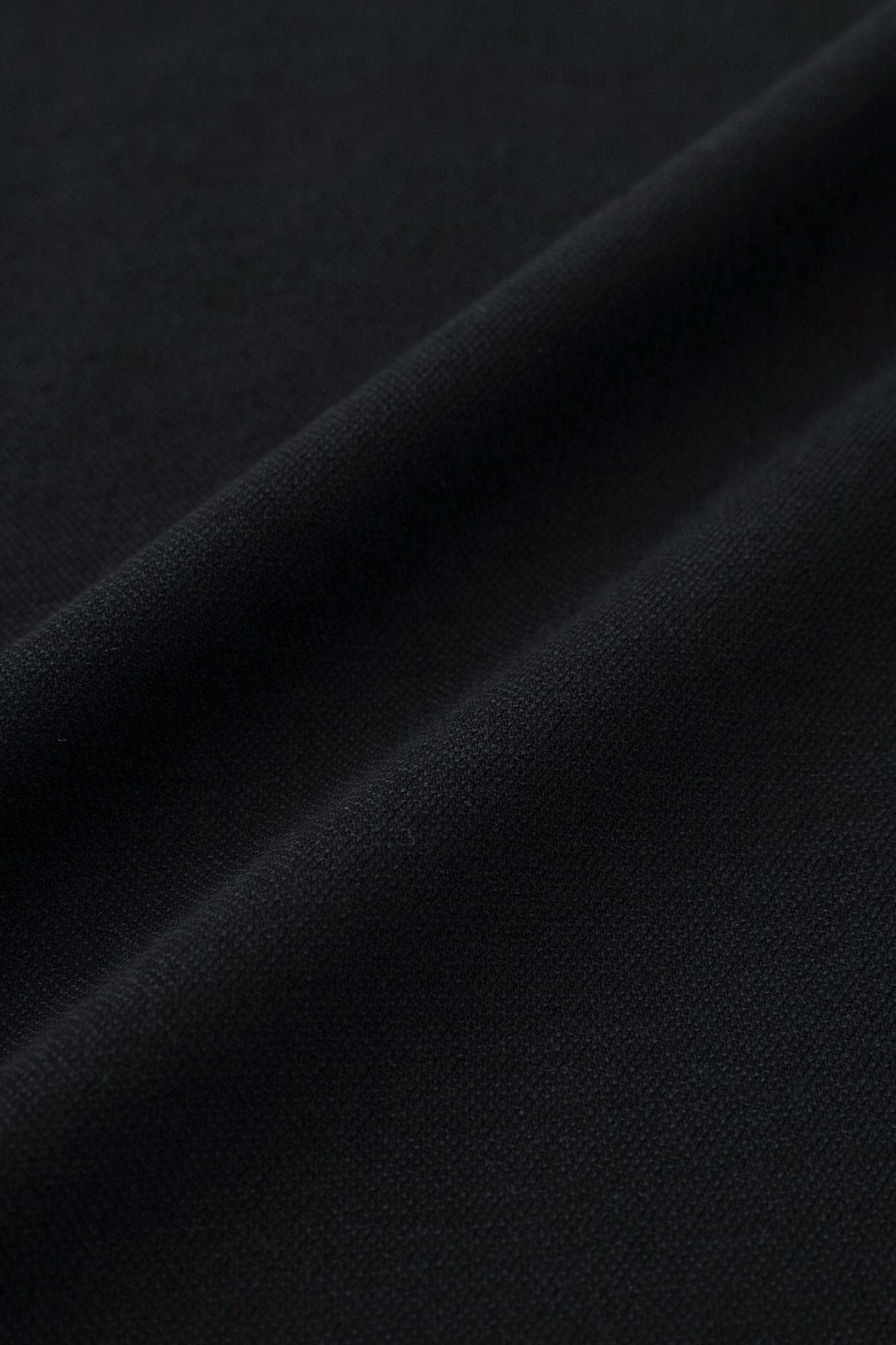 Cotton-rayon Blend Twill Weave Wrap Skirt / Dark Navy